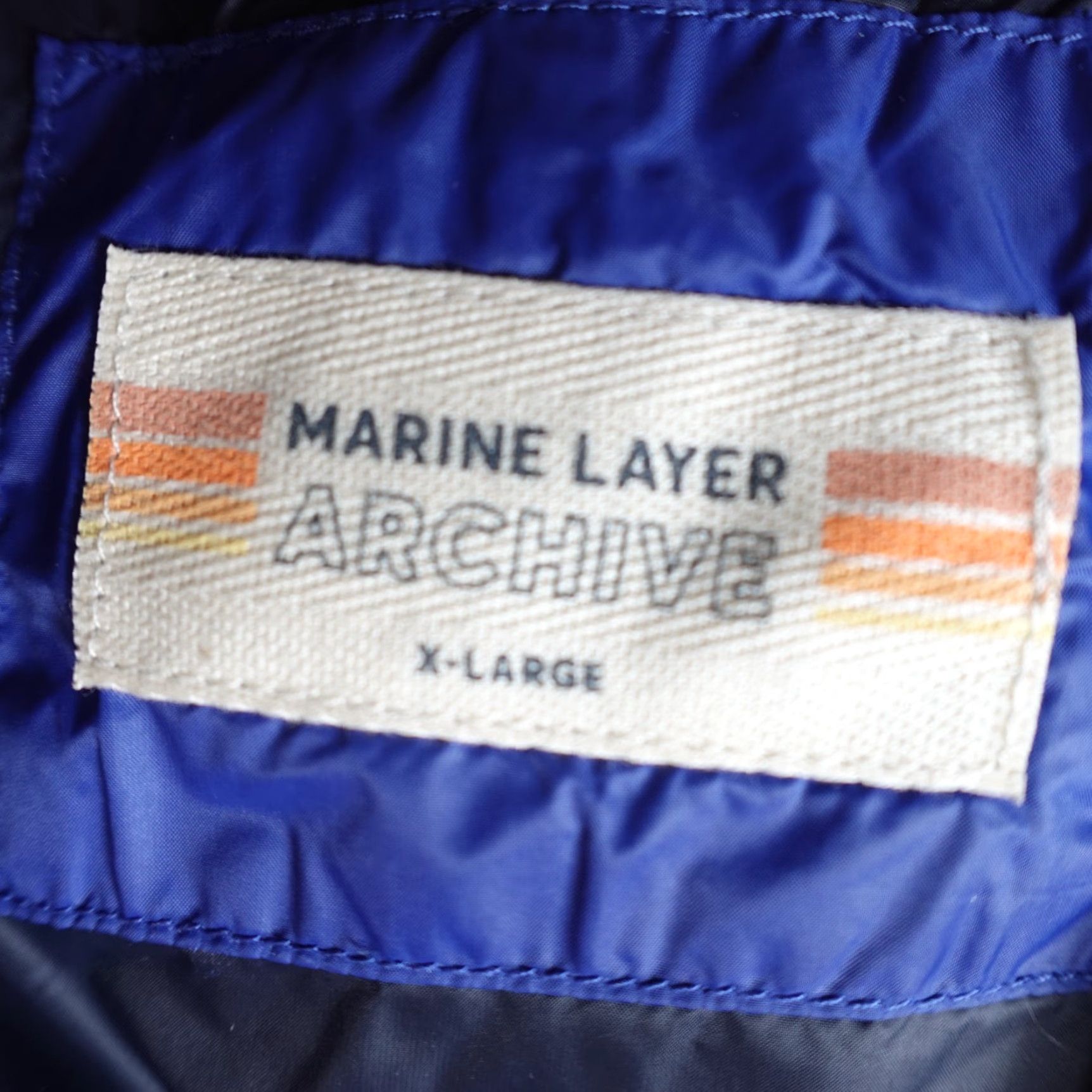 Marine Layer Marine Layer Jacket XL Blue Quilted Down Filled Puffer Jacket Mens Regular Size XL Vintage? No Retro 90s Theme? Not needed. Size US XL / EU 56 / 4 - 4 Thumbnail