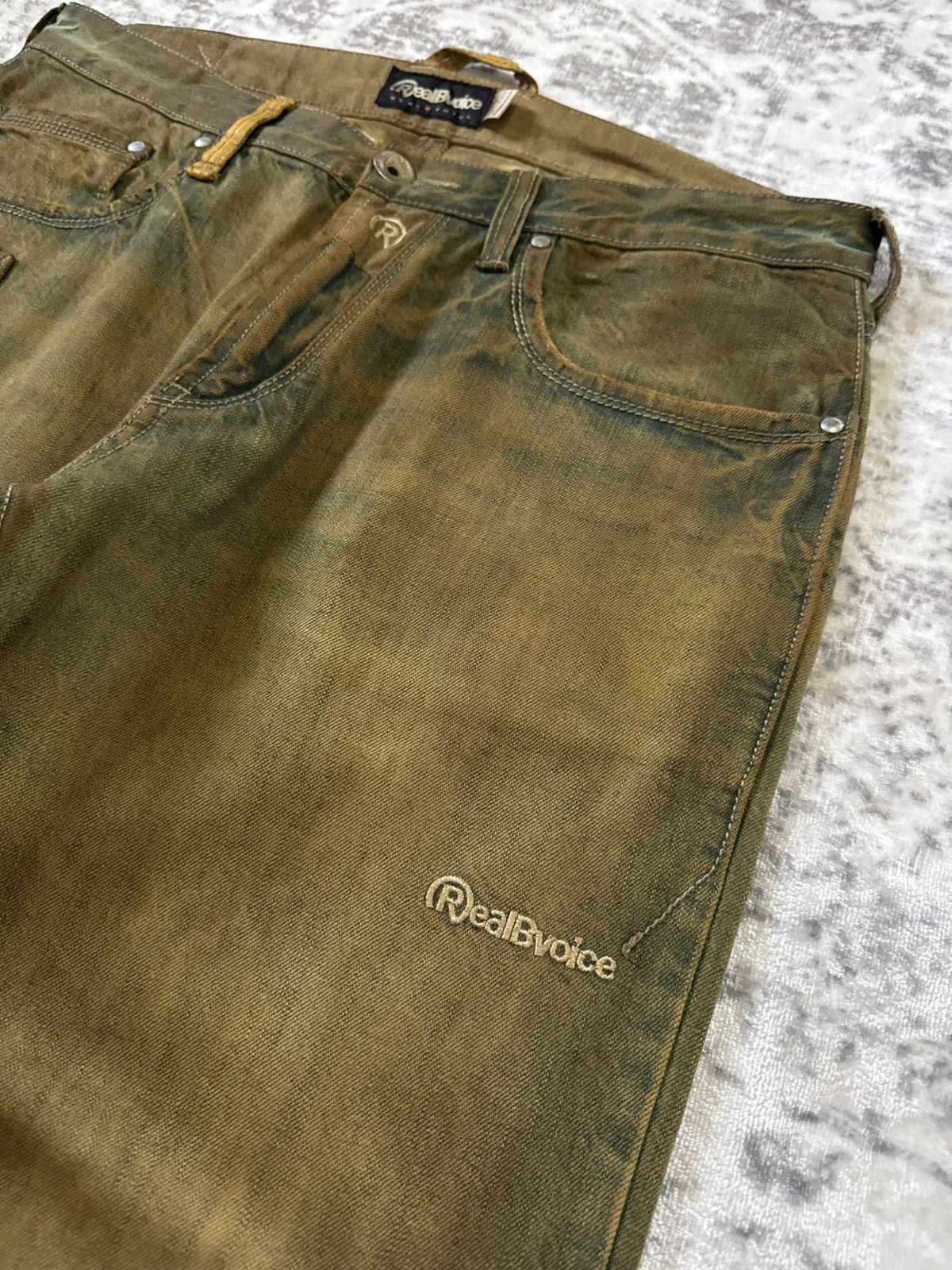 Carhartt RealBvoice Japan Mud Wash Overprint Carpenter Baggy Jeans Size US 34 / EU 50 - 15 Thumbnail