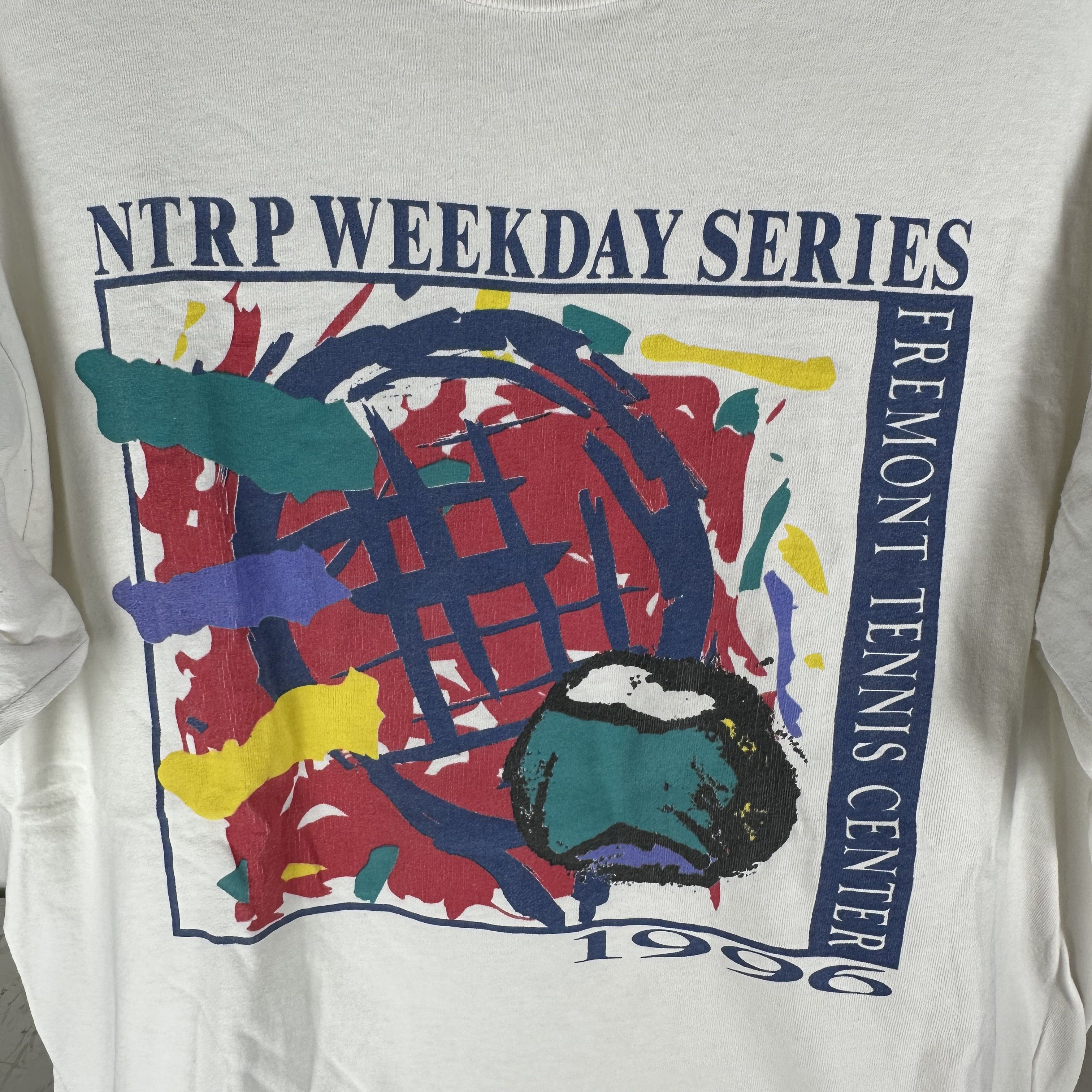 Vintage 1996 Fremont Tennis Center NTRP Weekday Series T-Shirt Size US XL / EU 56 / 4 - 2 Thumbnail