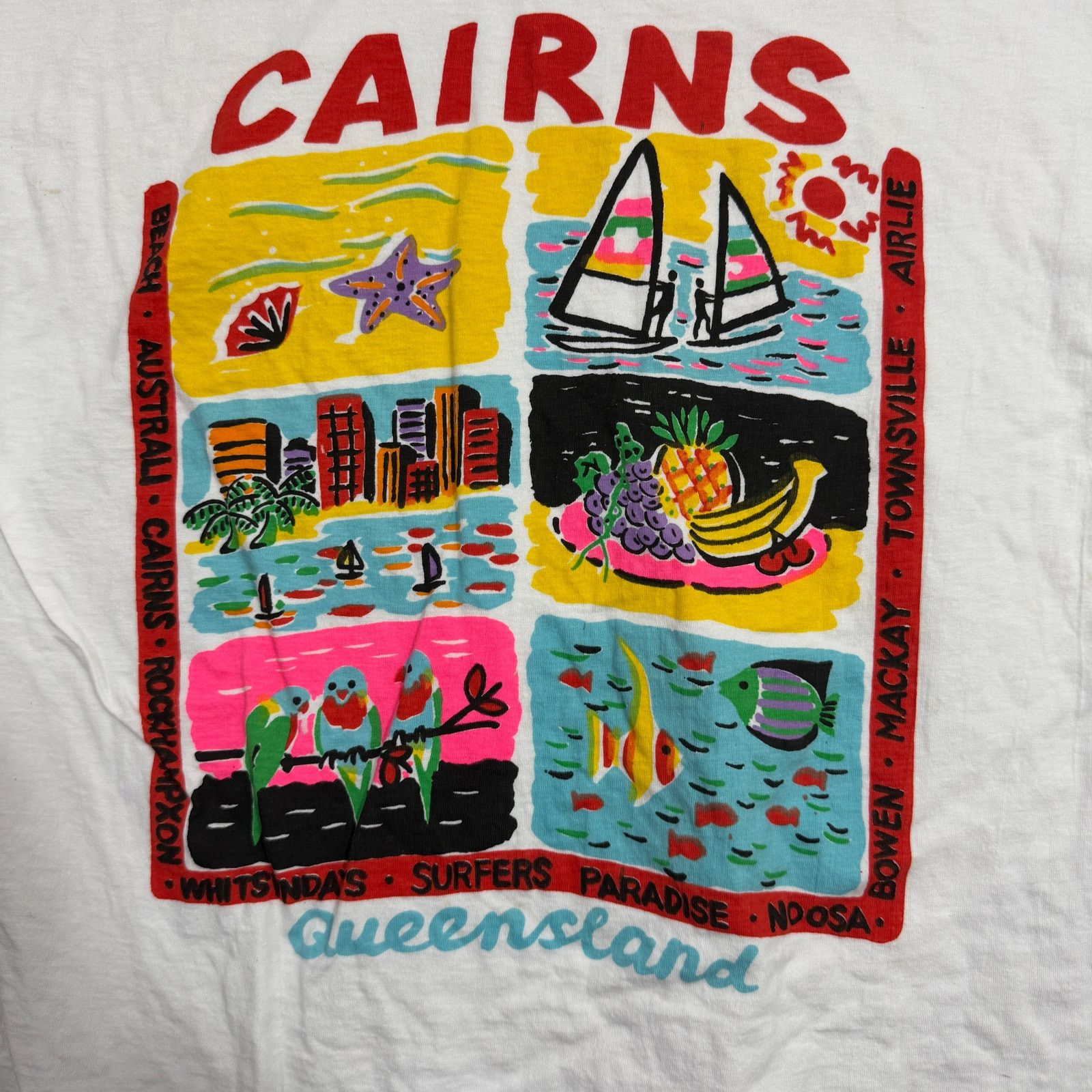Vintage Vintage Cairns Australia Shirt Size XL White 90s Paper Thin Size US XL / EU 56 / 4 - 5 Thumbnail