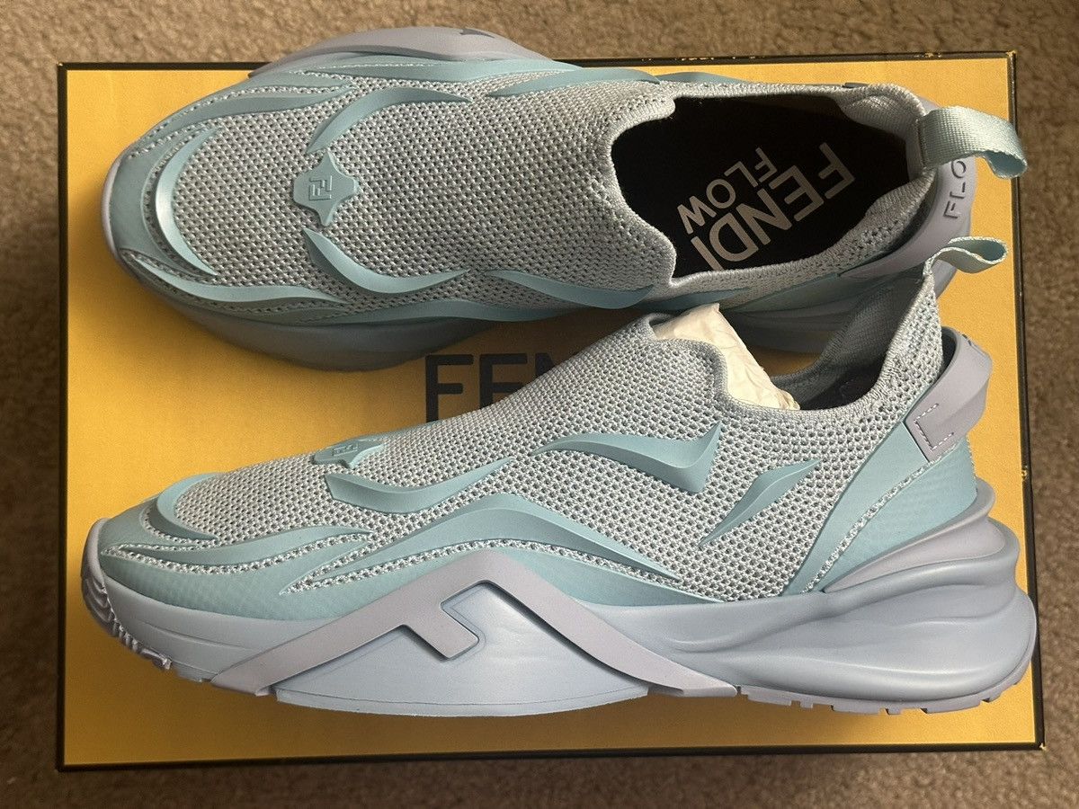 Fendi Fendi light blue sneakers Size US 10 / EU 43 - 2 Thumbnail