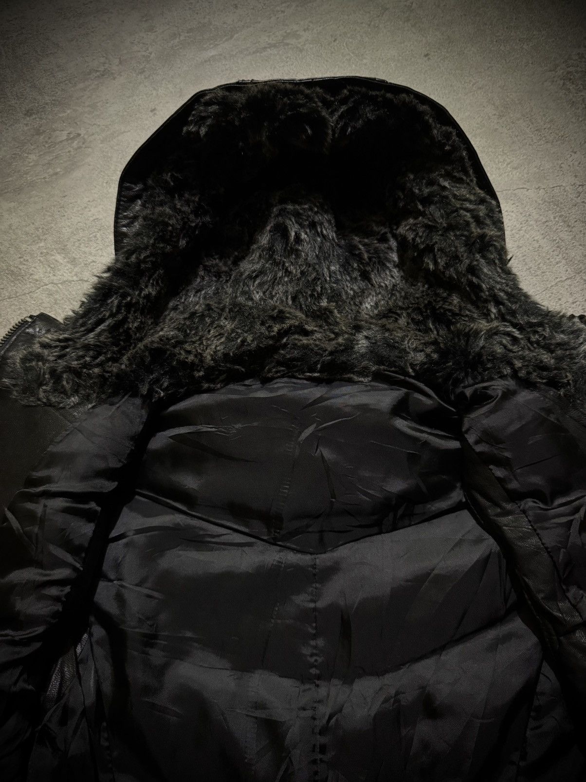 Shellac SHADE SHELLAC GOAT LEATHER IFSIXWASNINE LGB FUR BLACK VEST Size US M / EU 48-50 / 2 - 5 Thumbnail
