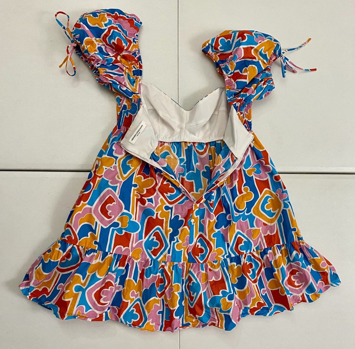 Amanda Uprichard Amanda Uprichard Sicily Mini Dress Retro Miami Geo Print M Size M / US 6-8 / IT 42-44 - 12 Thumbnail