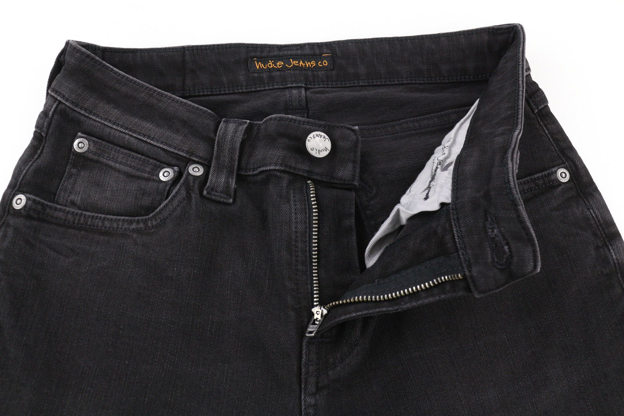 Nudie Jeans SKINNY LIN USED BLACK W28/L32 Cotton Jeans 80437 Size US 28 / EU 44 - 4 Thumbnail