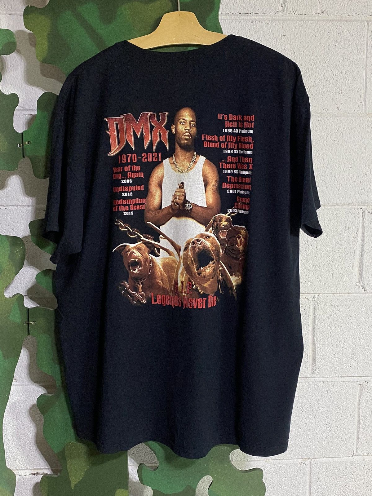 Rap Tees DMX Rest In Peace T-shirt (sz XL) Size US XL / EU 56 / 4 - 2 Thumbnail