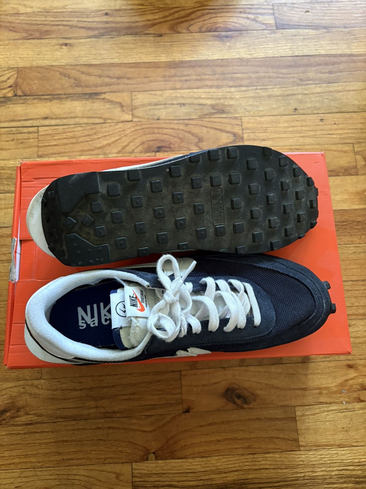 Nike sacai x Fragment Navy blue