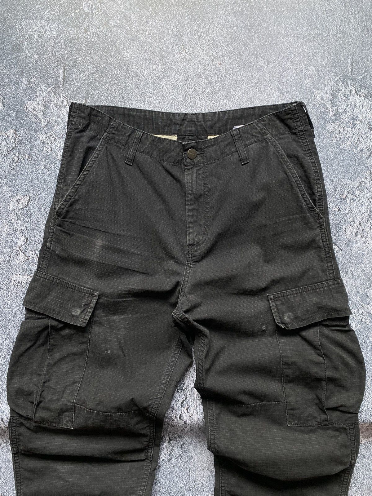 Carhartt × Vintage Carhartt Wip 31/32 Faded Cargo Pocket Logo Pants Trousers Size US 32 / EU 48 - 3 Thumbnail