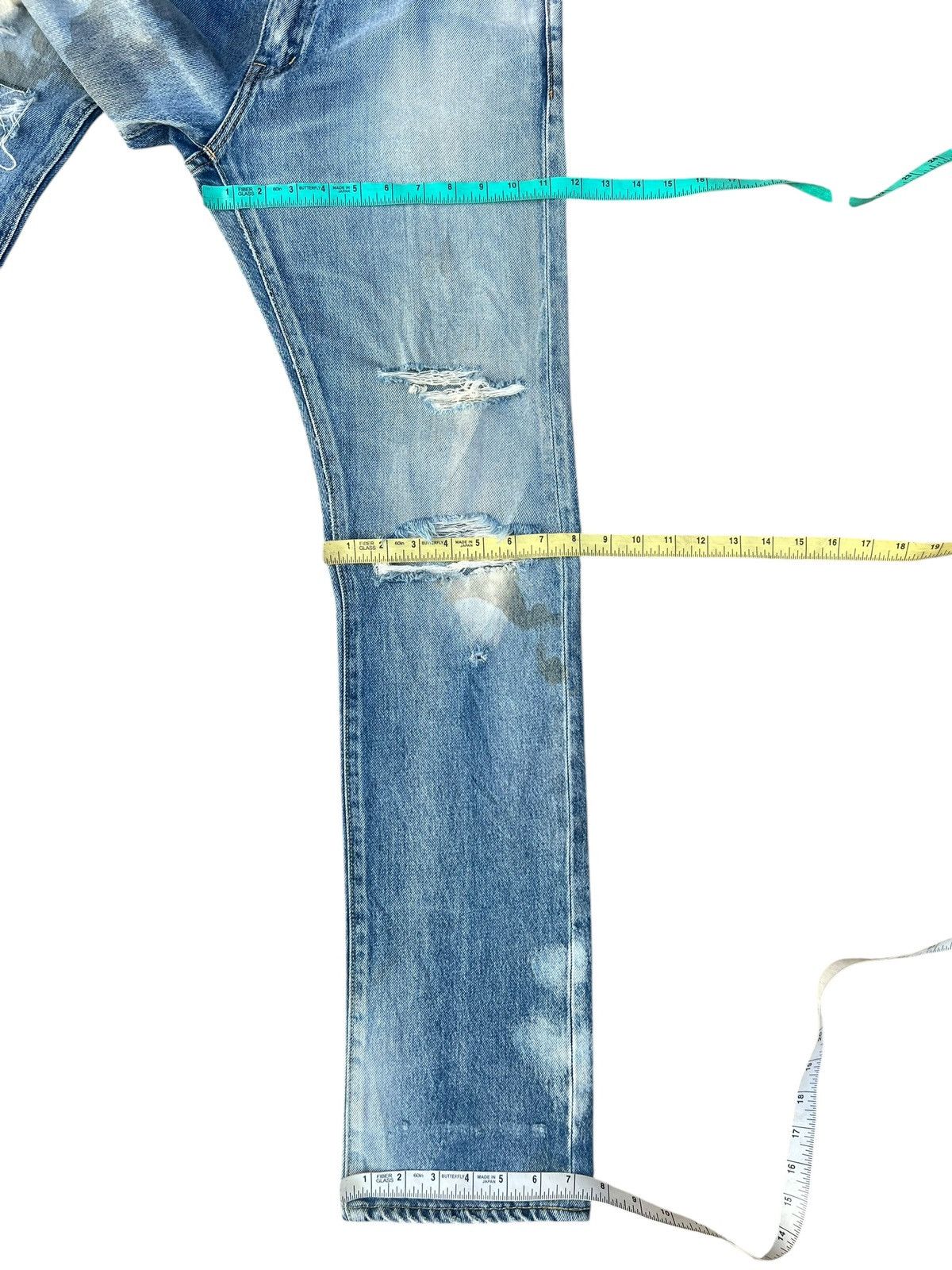 Swagger Vintage Swagger Japan Fade Stains Distress Denim Jeans Size US 30 / EU 46 - 3 Thumbnail