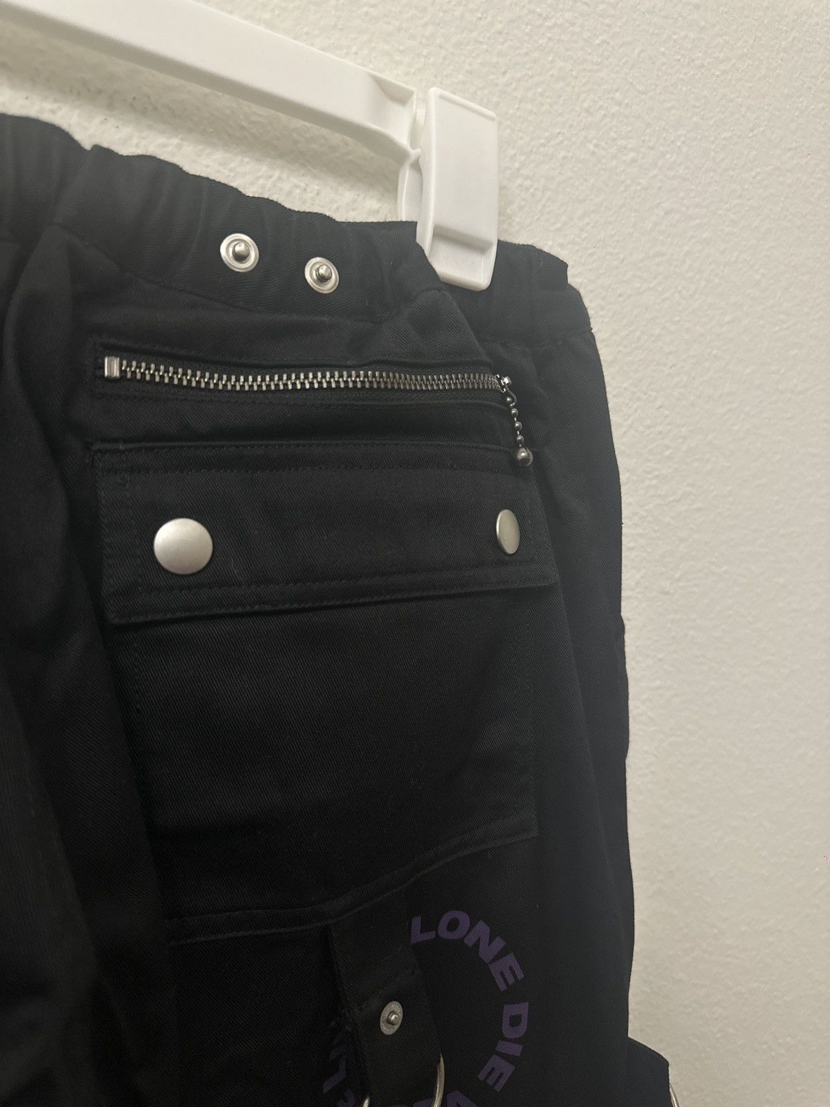 Vlone Brand New Rare Vlone Black Purple Bondage Pants Size 30/M Size US 30 / EU 46 - 4 Thumbnail