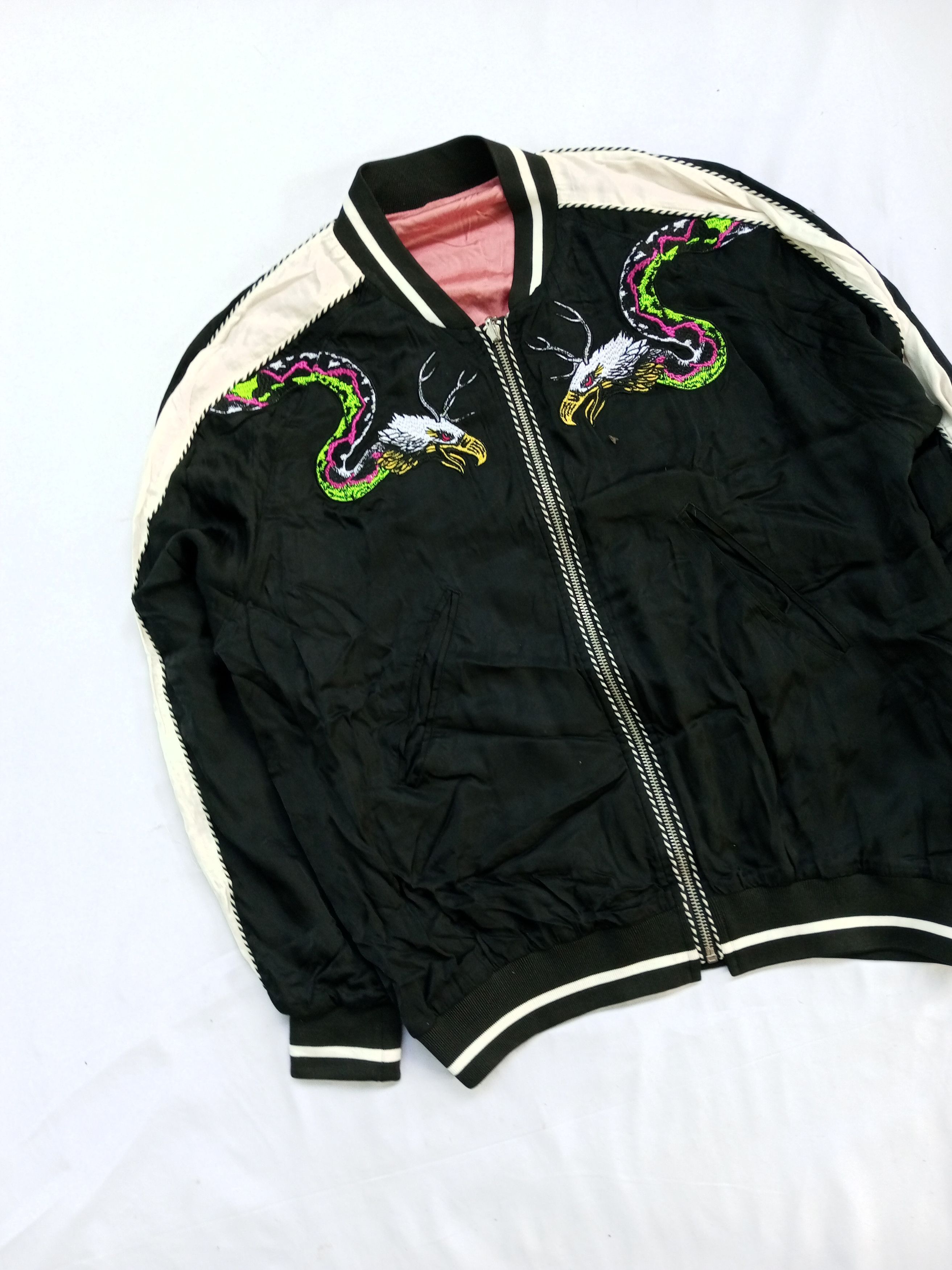 Diesel Reversible Diesel Sukajan Style Varsity Embroidery Jacket Size US L / EU 52-54 / 3 - 2 Thumbnail
