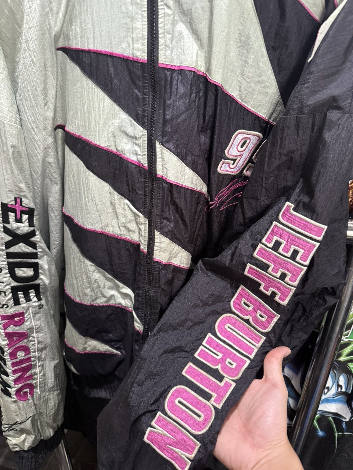 Other Vtg 90s Jeff Burton NASCAR Exide JACKET L Sharktooth Size US L / EU 52-54 / 3 - 3 Thumbnail