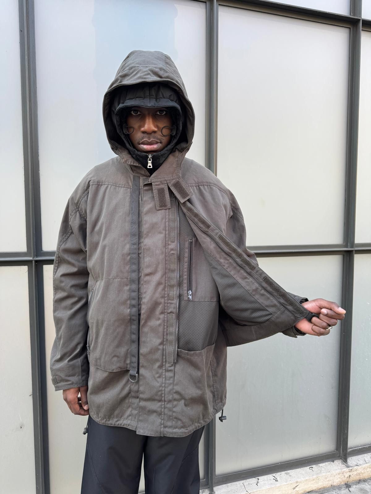 Levi's 00’s Levi’s Engineered Waxed Cotton Stash Pocket Jacket Size US L / EU 52-54 / 3 - 1 Thumbnail