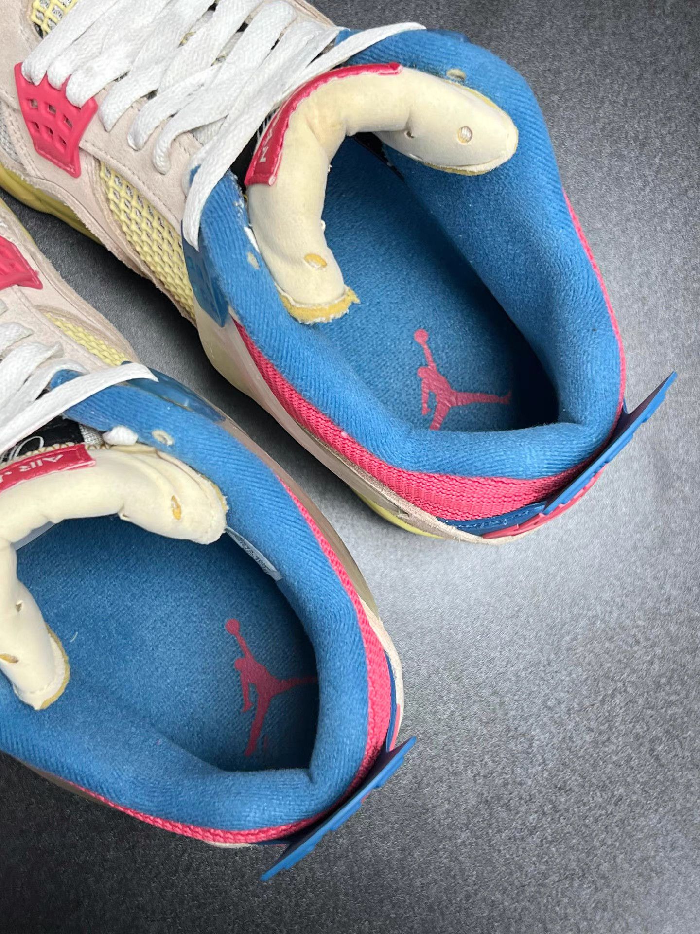 Nike Air Jordan 4 Union Pink Blue Mid Sneakers K15 Size US 11 / EU 44 - 4 Thumbnail