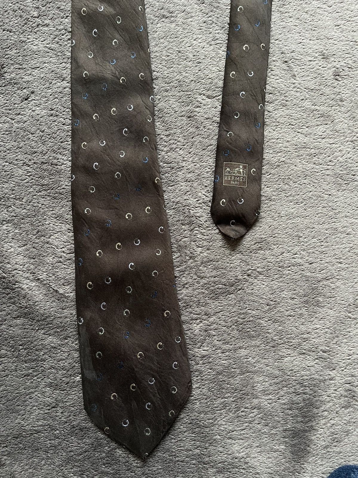 Hermes × Vintage Hermes Paris Tie Silk Size ONE SIZE - 3 Thumbnail