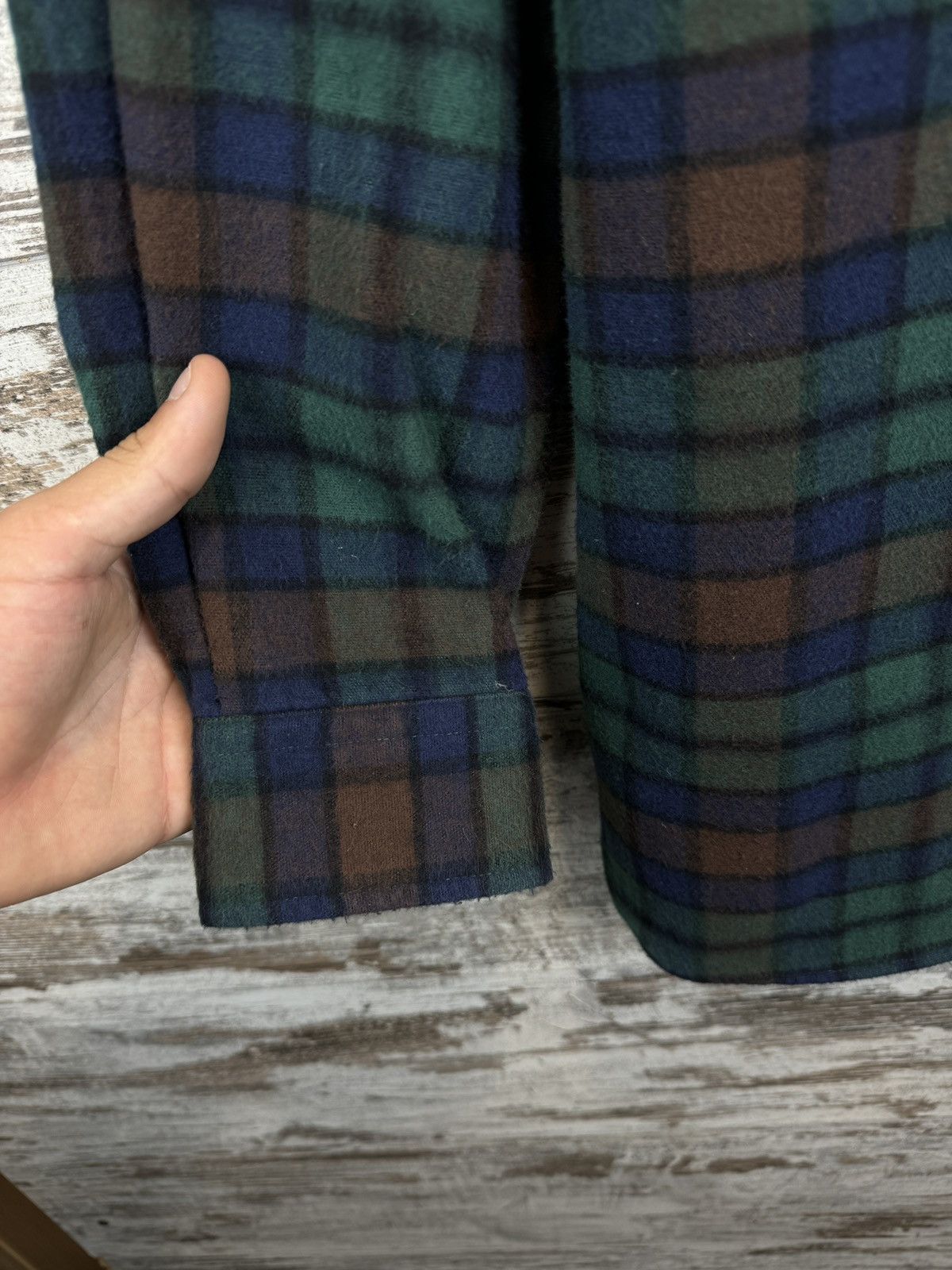 L.L. Bean × Vintage Mens Vintage L.L.Bean Overshirt flannel shirts button up Size US M / EU 48-50 / 2 - 7 Thumbnail
