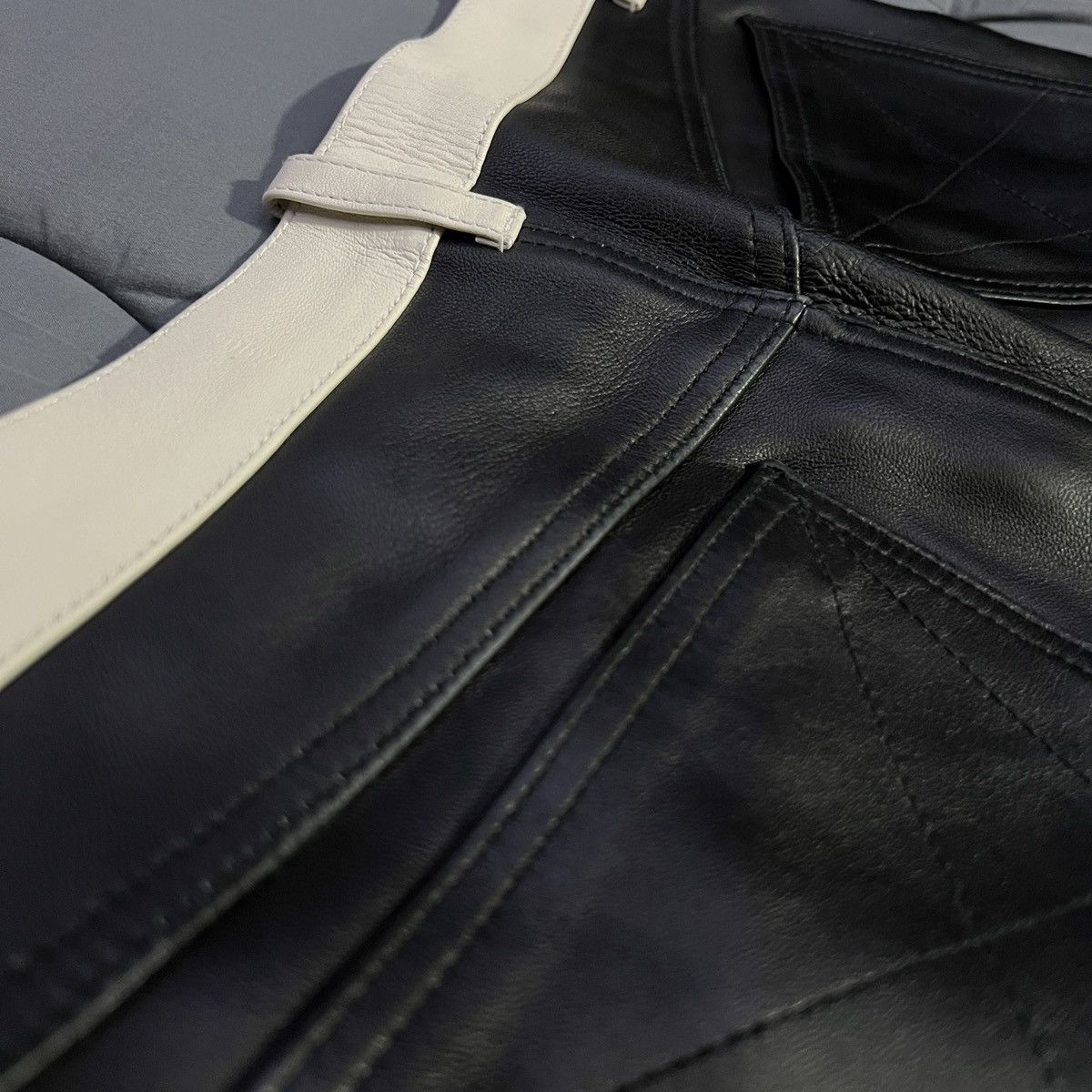 Midnight Studios Midnight Studios Leather Biker Pants Size US 29 - 8 Thumbnail