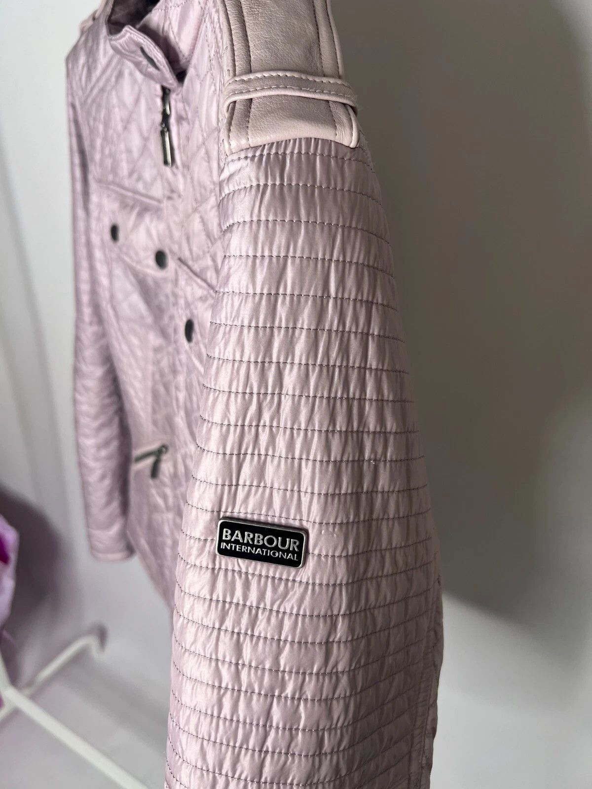 Barbour Barbour International Kleeton Quilted Pink Jacket Size XL / US 12-14 / IT 48-50 - 9 Thumbnail