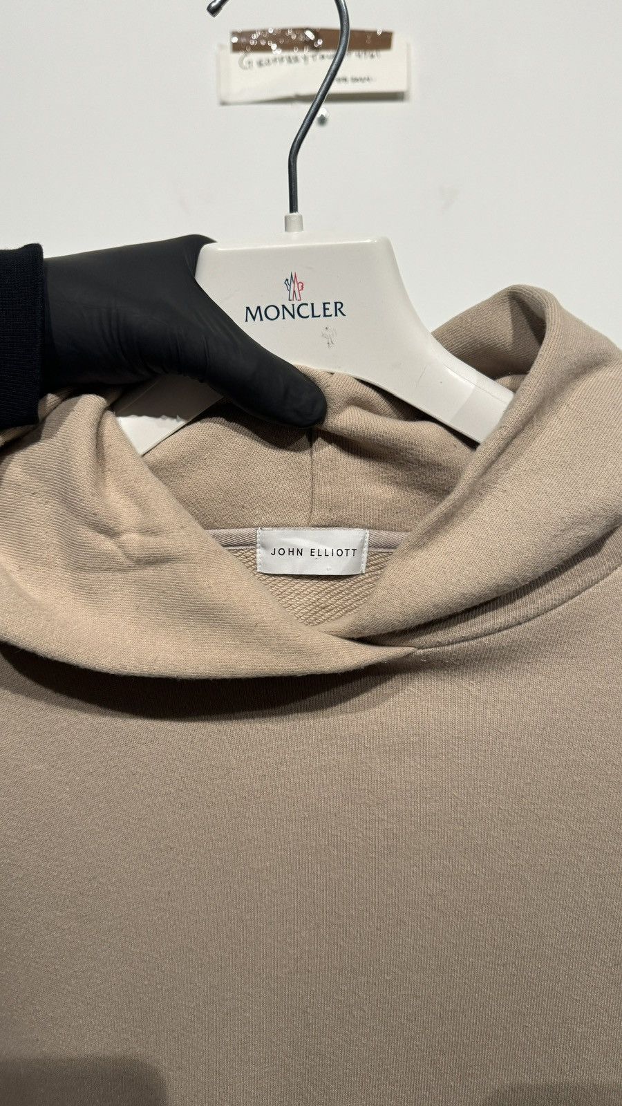John Elliott John Elliott Mens Villain Hoodie Tan Size 3 (Large) Size US L / EU 52-54 / 3 - 3 Thumbnail