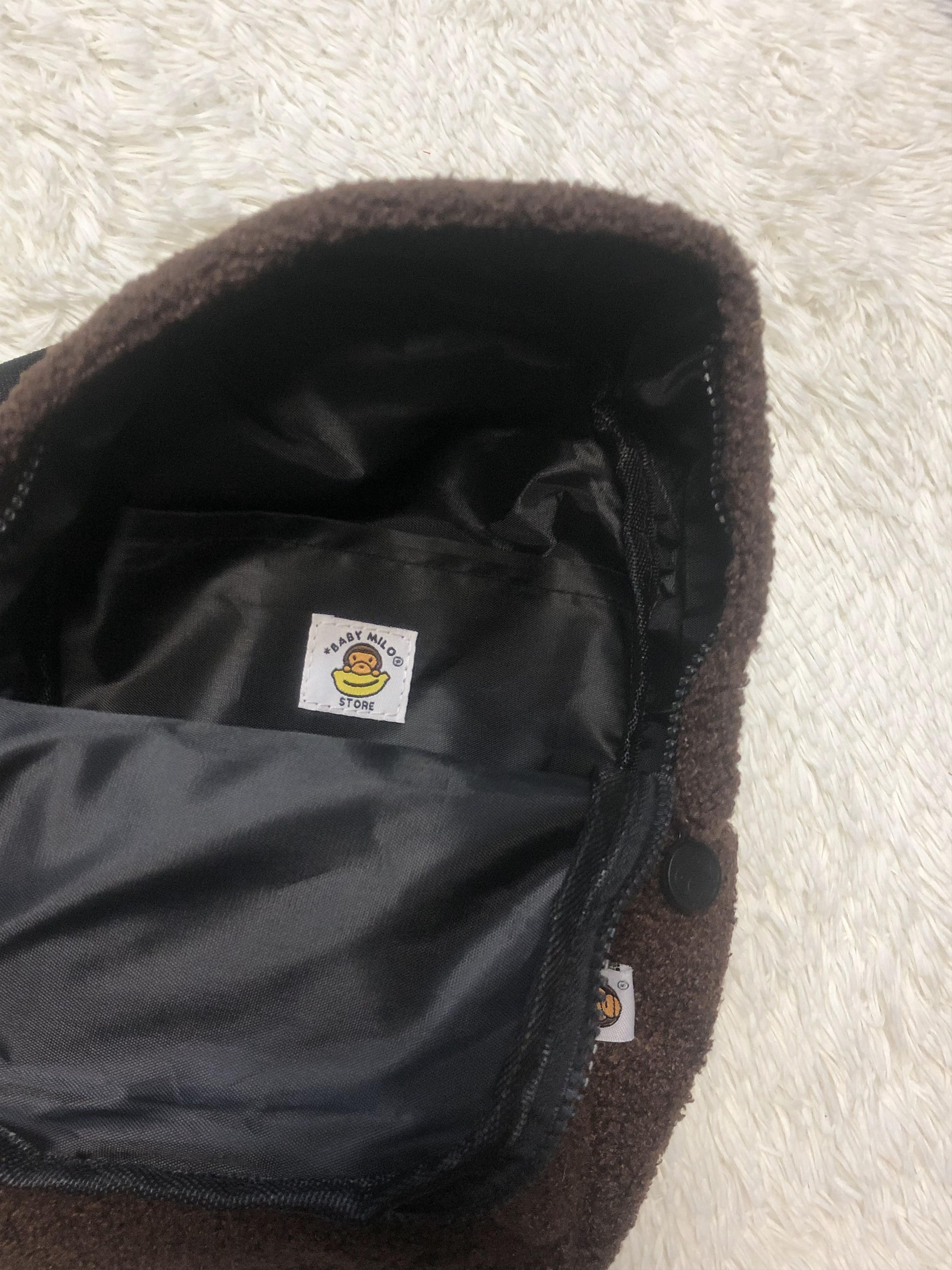 Baby Milo By A Bathing Ape Fur Fabric Mini Backpack