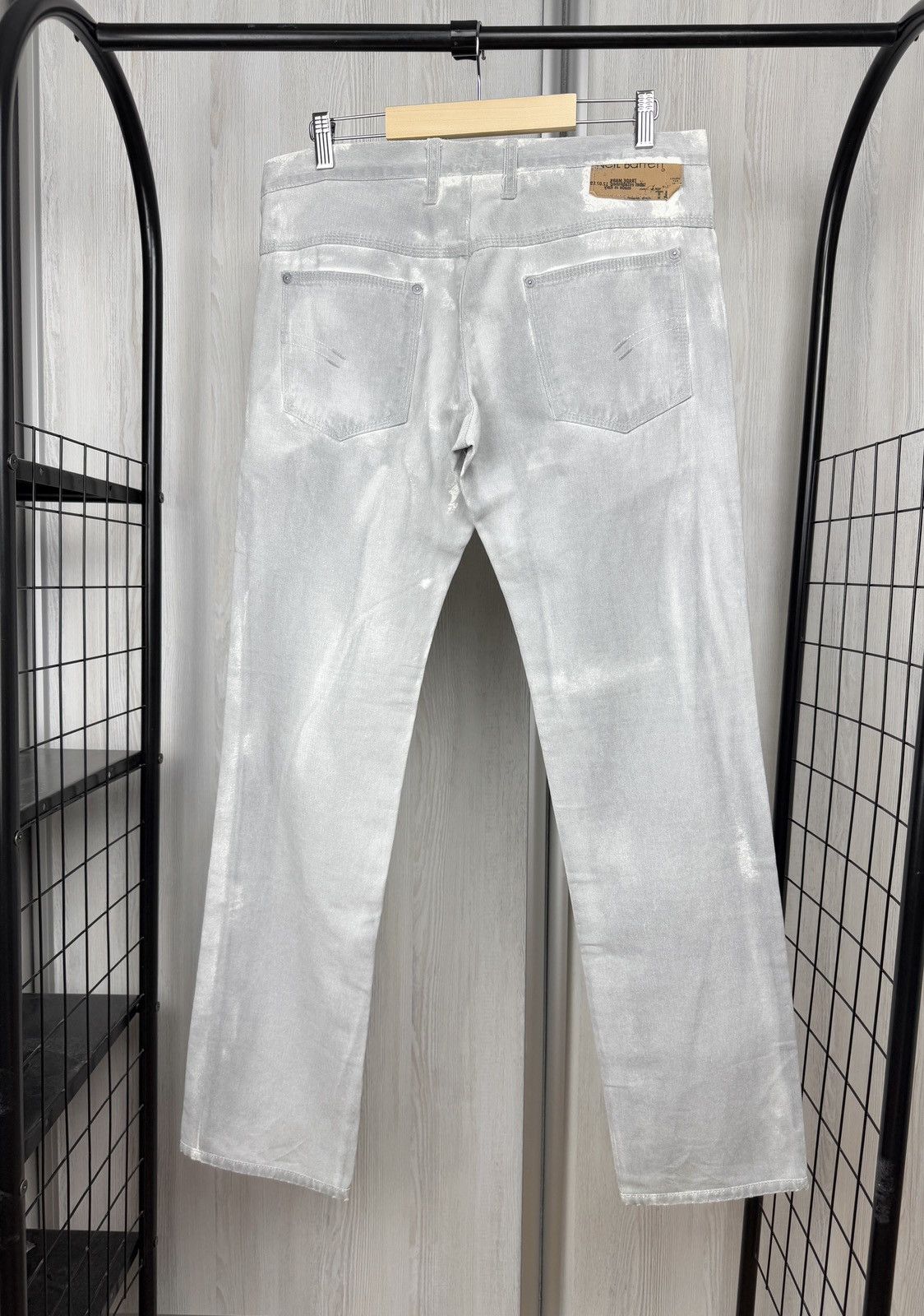 Neil Barrett Neil Barrett grey white faded side zipper pocket pants jeans Size US 33 - 8 Thumbnail