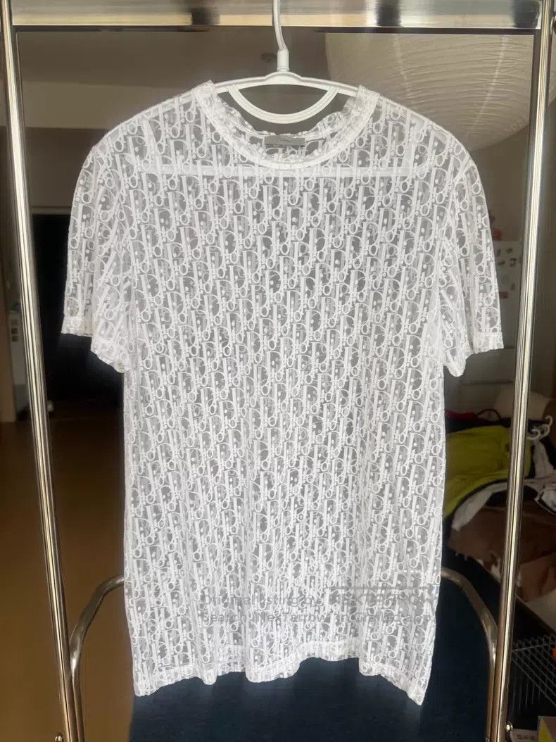 Dior Dior Old flower transparent white short sleeves Size US S / EU 44-46 / 1 - 1 Thumbnail