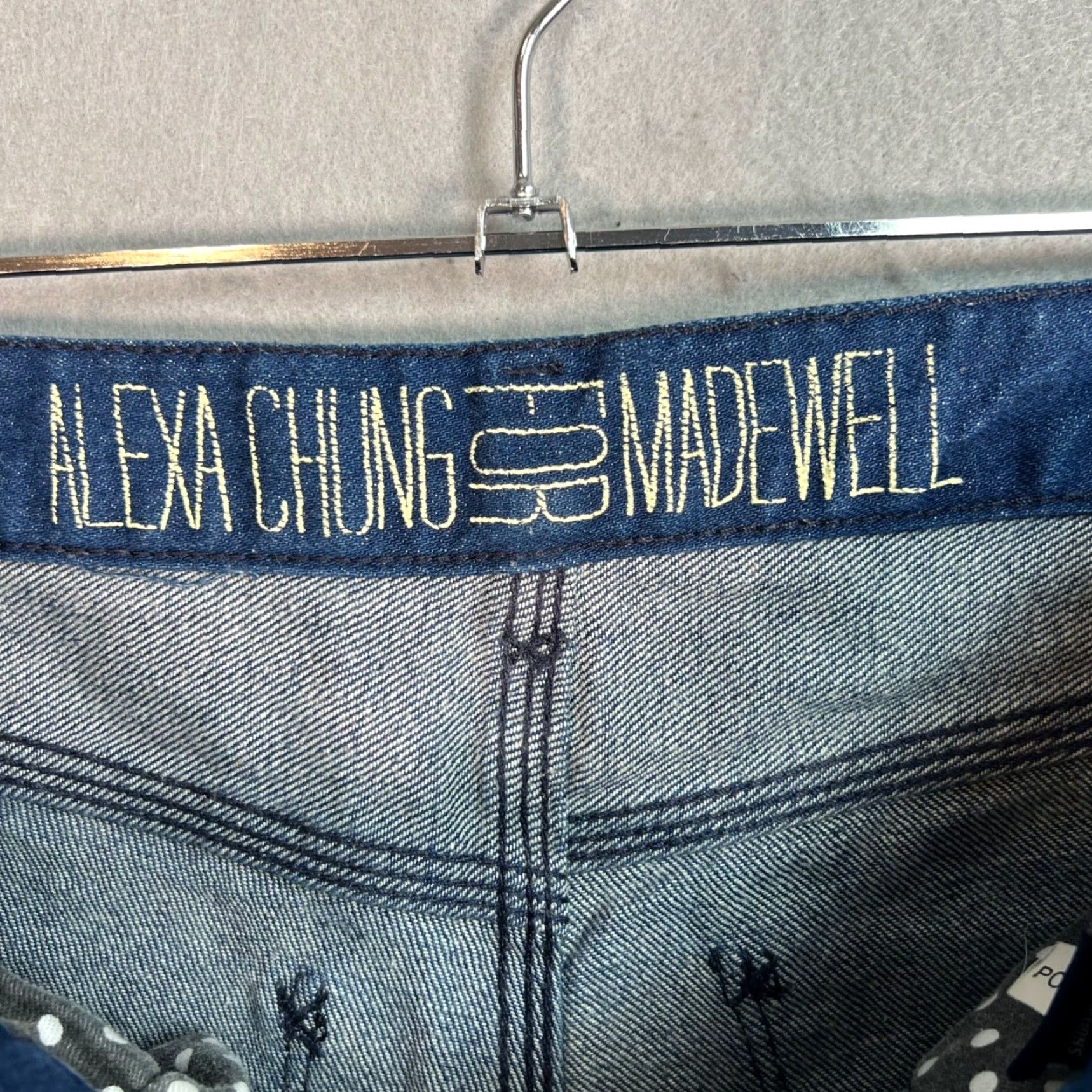 Vintage Alexa Chung X Madewell Womens Denim Shorts Size 26 Dark Wash Size 26" / US 2 / IT 38 - 3 Thumbnail