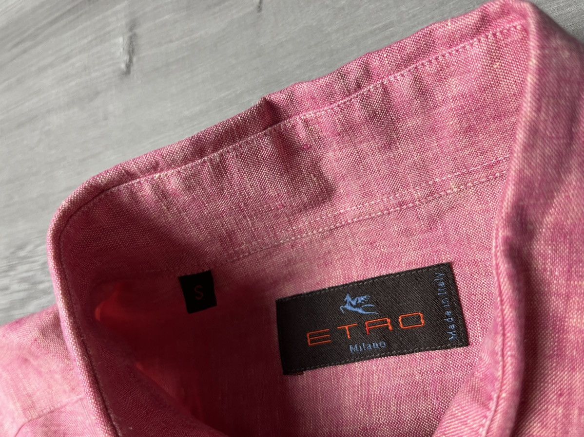 Etro Etro milano shirt spiral logo size Small made in Italy Linen Size US S / EU 44-46 / 1 - 4 Thumbnail