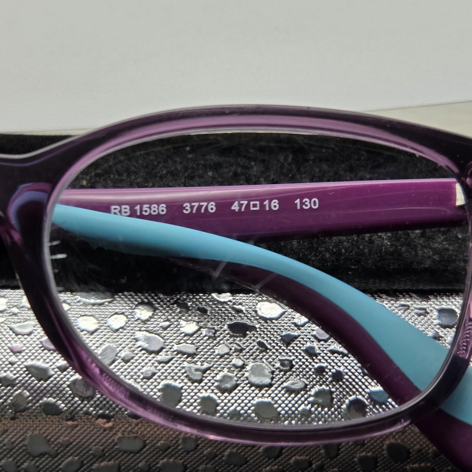 RayBan Ray Ban RB1588 3776 Youth Purple/Blue Eyeglasses 47-16-130 Size ONE SIZE - 4 Thumbnail