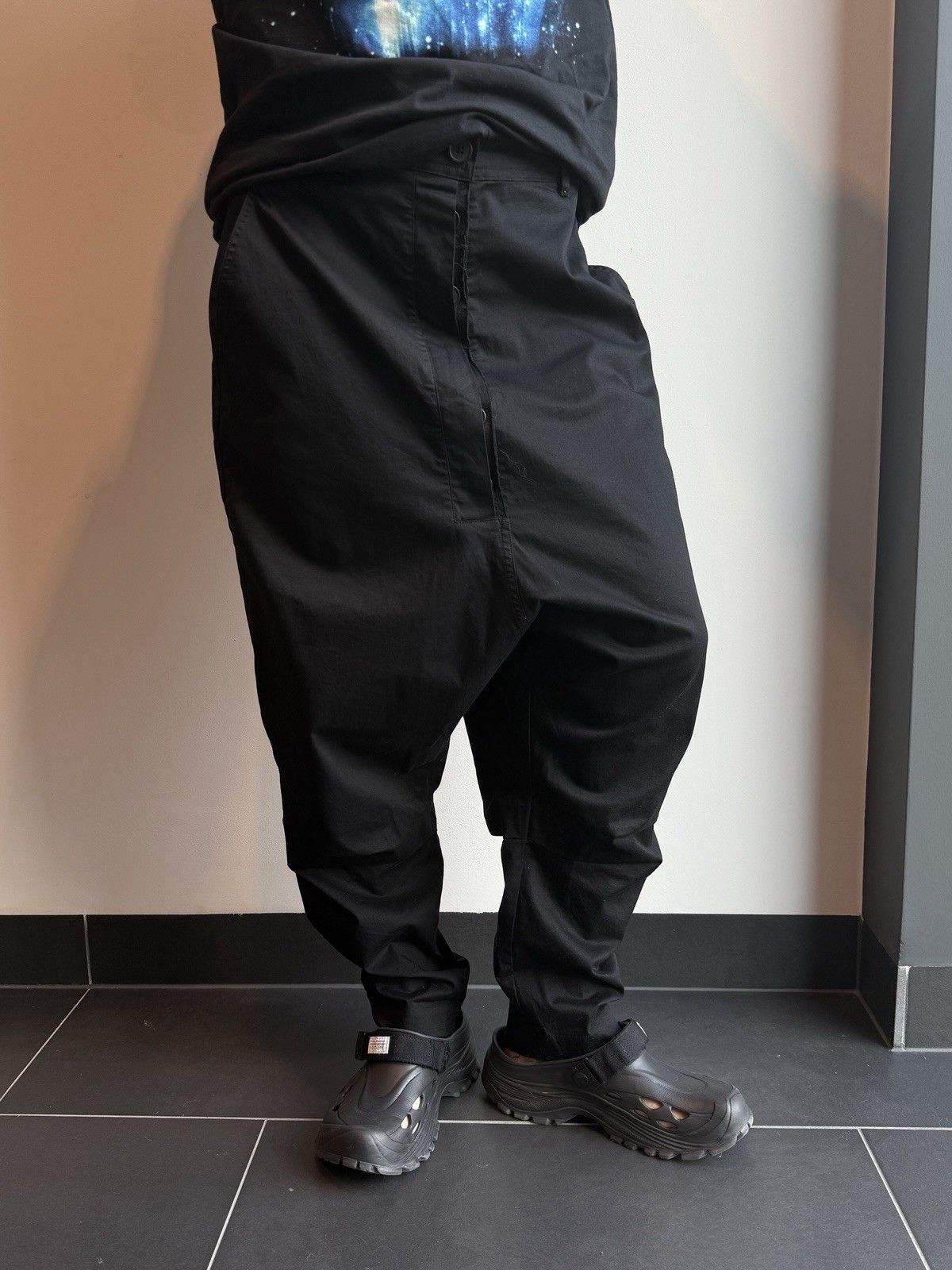 Rundholz Rundholz Black Label Unisex Trousers Avant Garde Black M Size US 32 / EU 48 - 1 Thumbnail