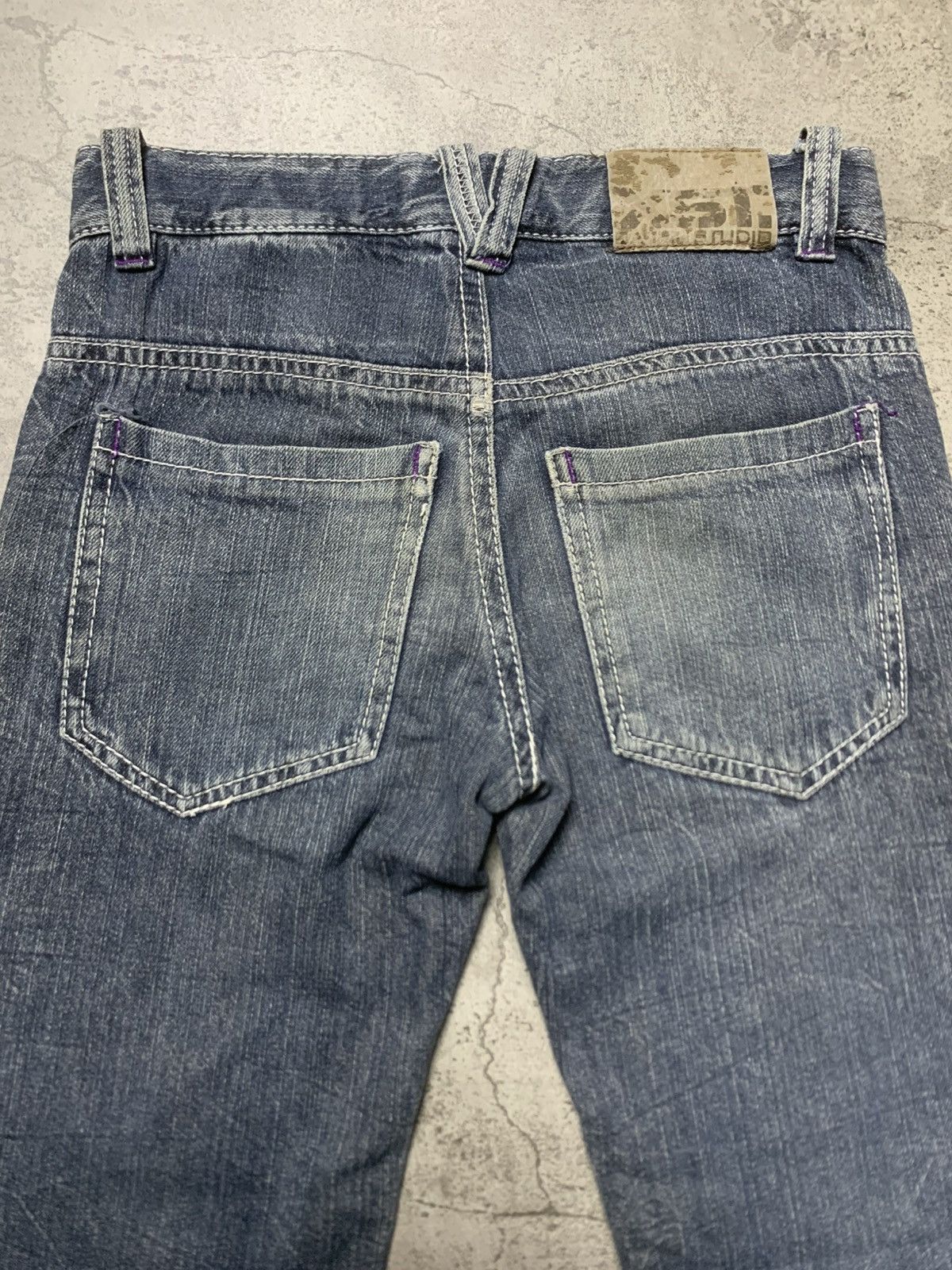 Japanese Brand 2000s Ba Tsu Studio - Rock Star Jeans DIY Paint-Splatter Size US 30 / EU 46 - 12 Thumbnail