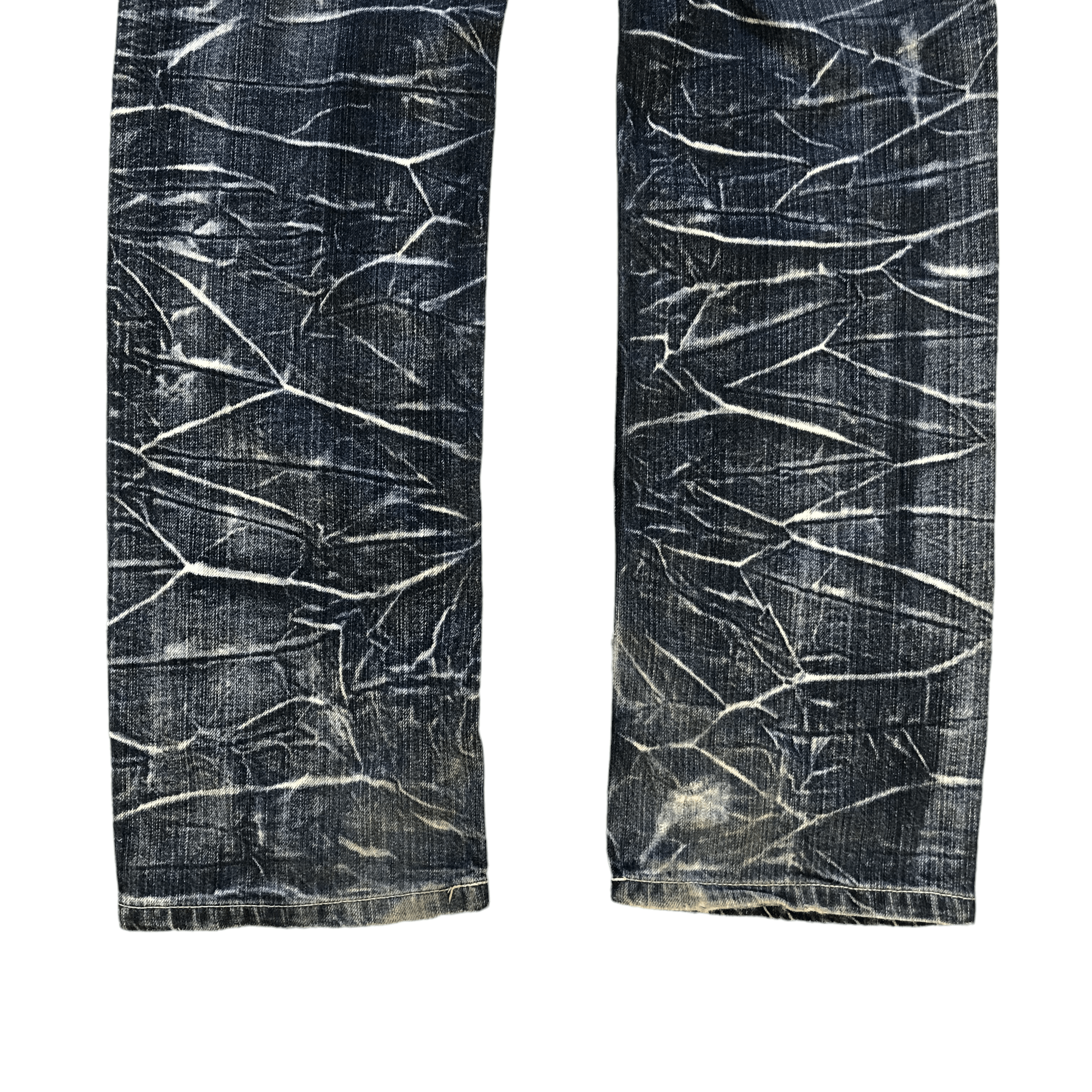 Japanese Brand NYLOUS DESIGN LIMITED EDITION DOUBLE WAIST DENIM #5982-216 Size US 31 - 18 Thumbnail