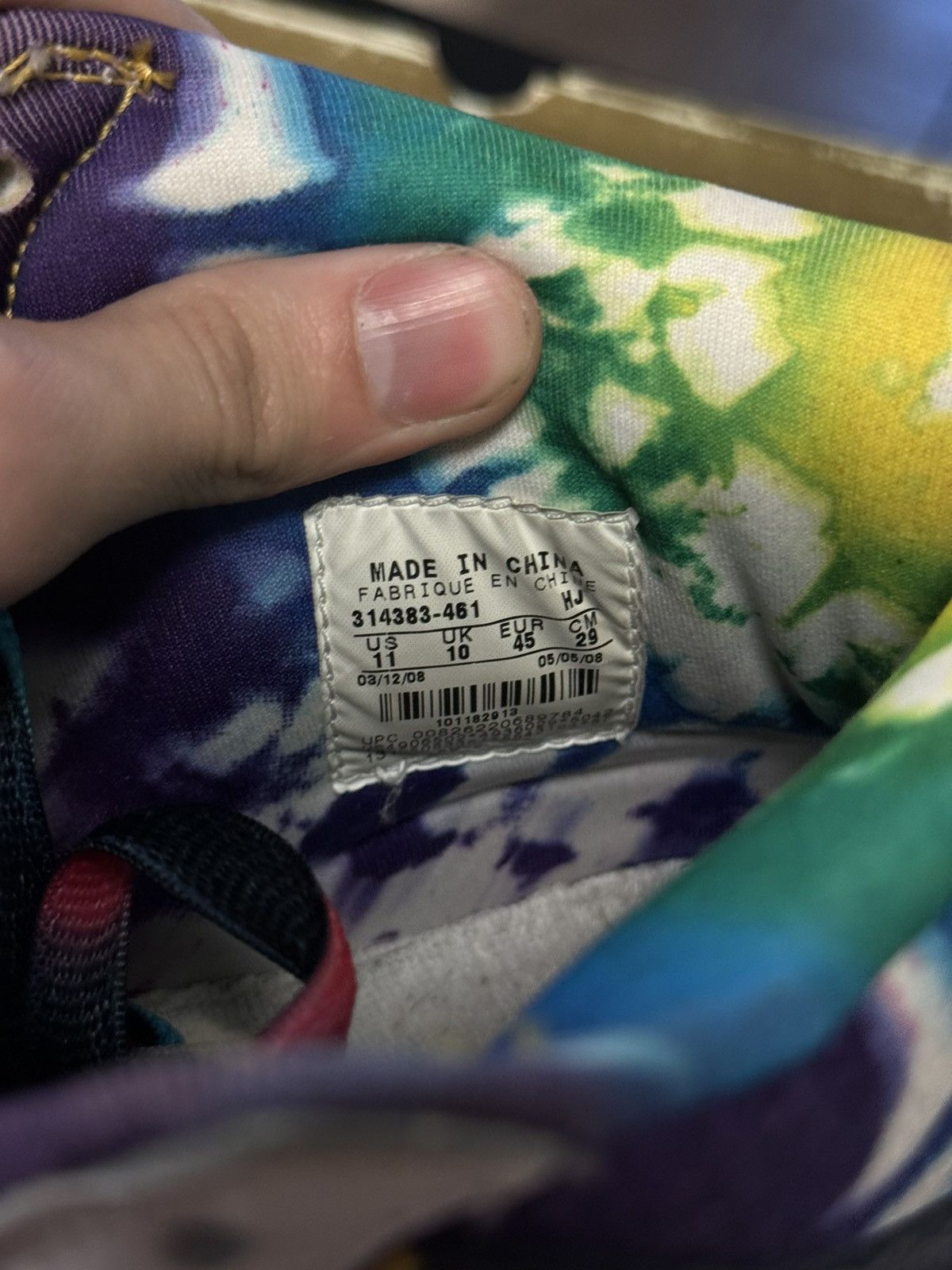 Nike Nike Mid SB Tye Die 2008 (314383-461) Size 11 🧼 Size US 11 / EU 44 - 13 Thumbnail