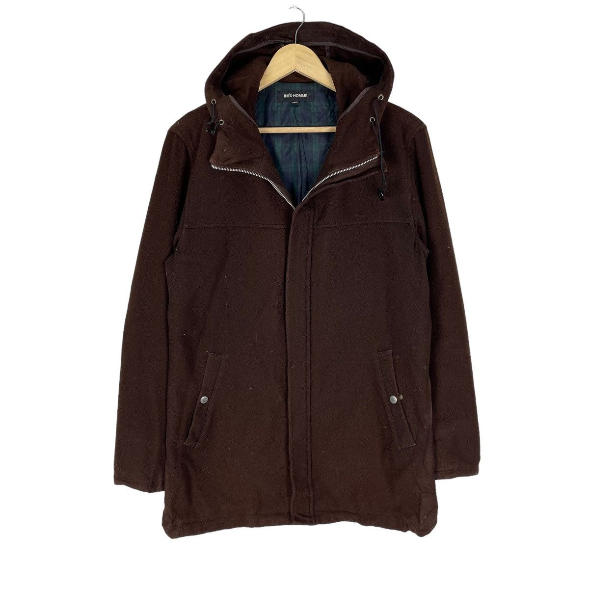 Yohji Yamamoto ☀️INED HOMME HOODIE WOOL ZIPPER JACKET Size US M / EU 48-50 / 2 - 2 Thumbnail