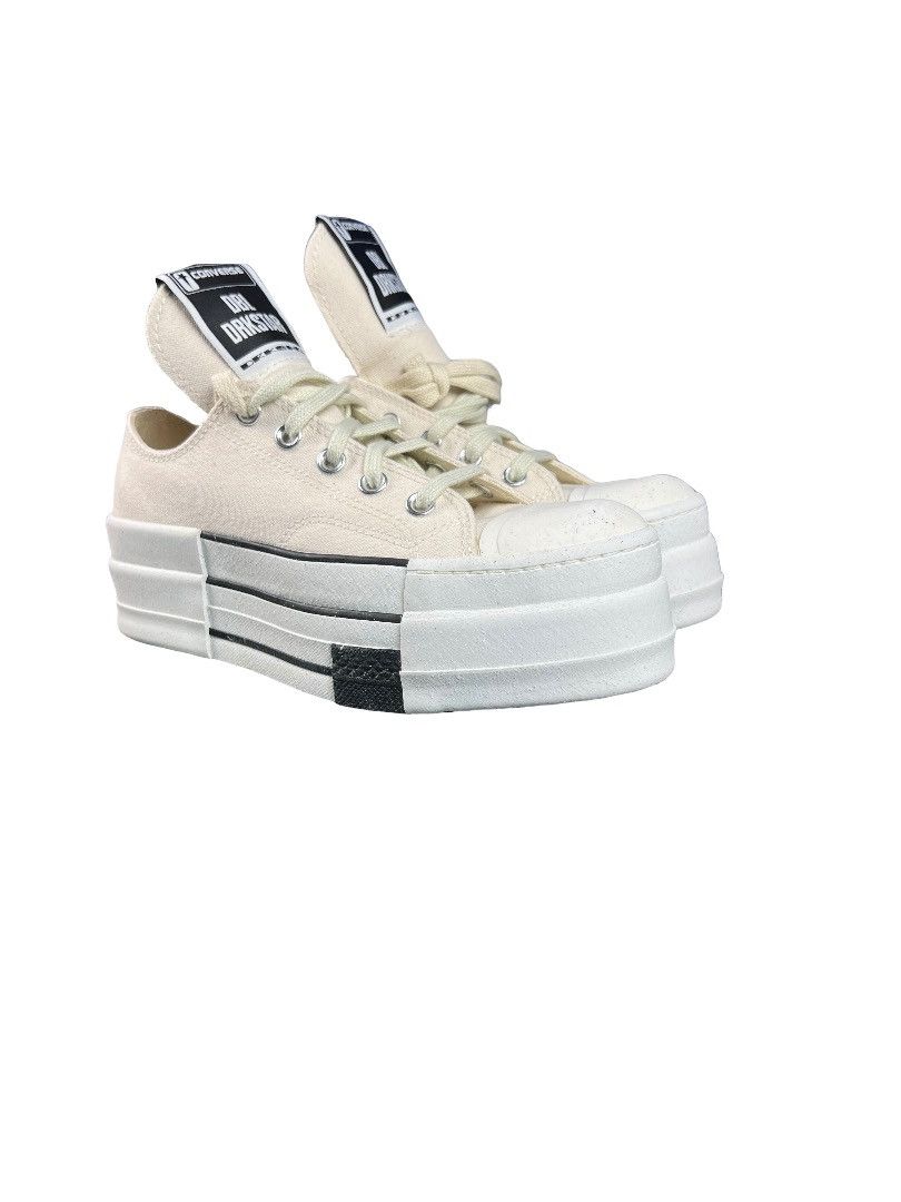 Rick Owens Rick Owens DRKSHDW DBL DRKSTAR Low Off White – Size 6.5 New Size US 6.5 / EU 39-40 - 1 Thumbnail