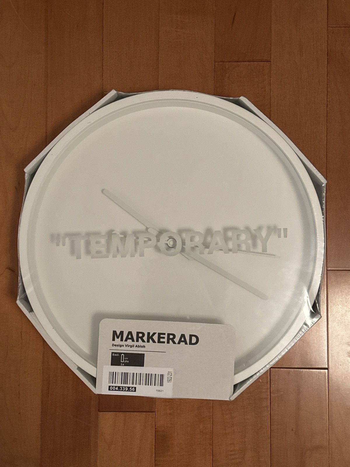 image of Ikea x Virgil Abloh “Temporary” Makerad Clock in White, Men's