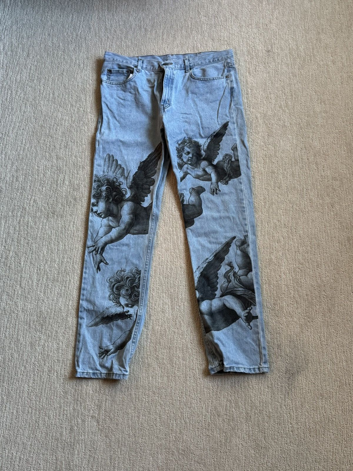 Other Custom Straight Fit Denim Cherub Print all original 1/1 Size US 36 / EU 52 - 1 Preview