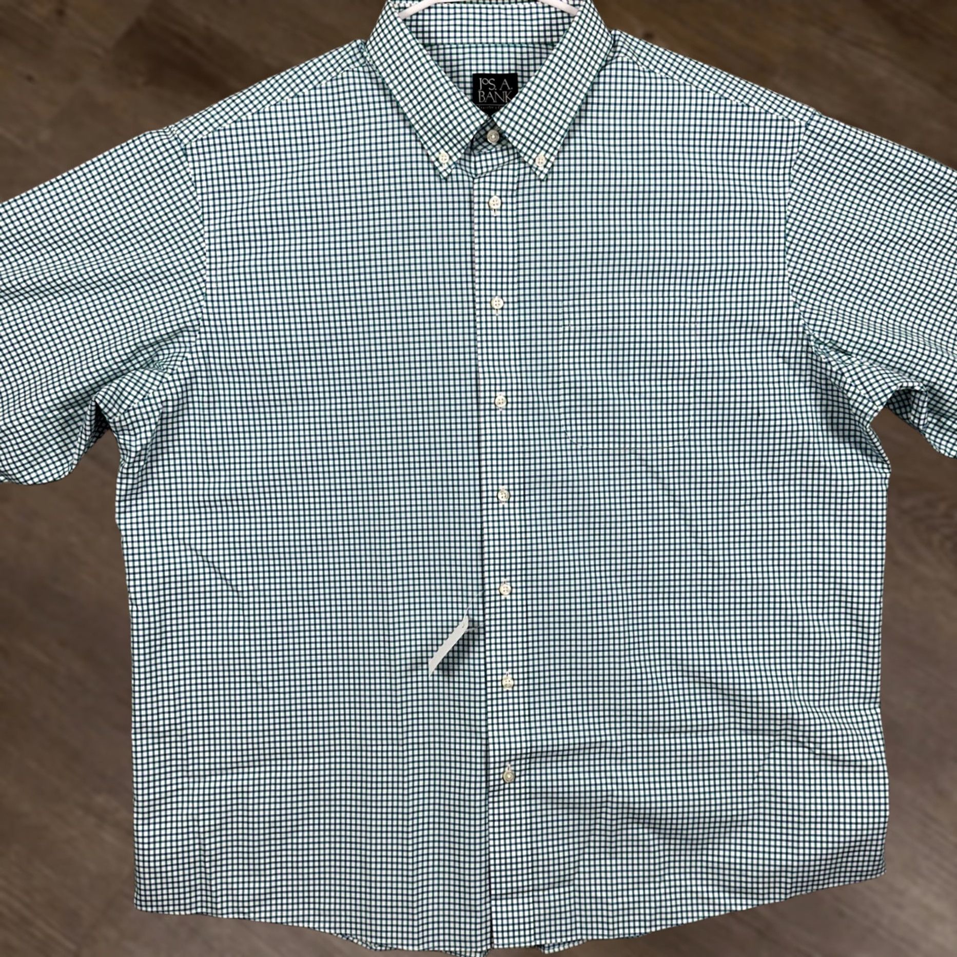 Jos. A. Bank Jos. A. Bank Travelers Collection Shirt Button Down Men 2XL White Blue Plaid NEW Size US XXL / EU 58 / 5 - 1 Thumbnail