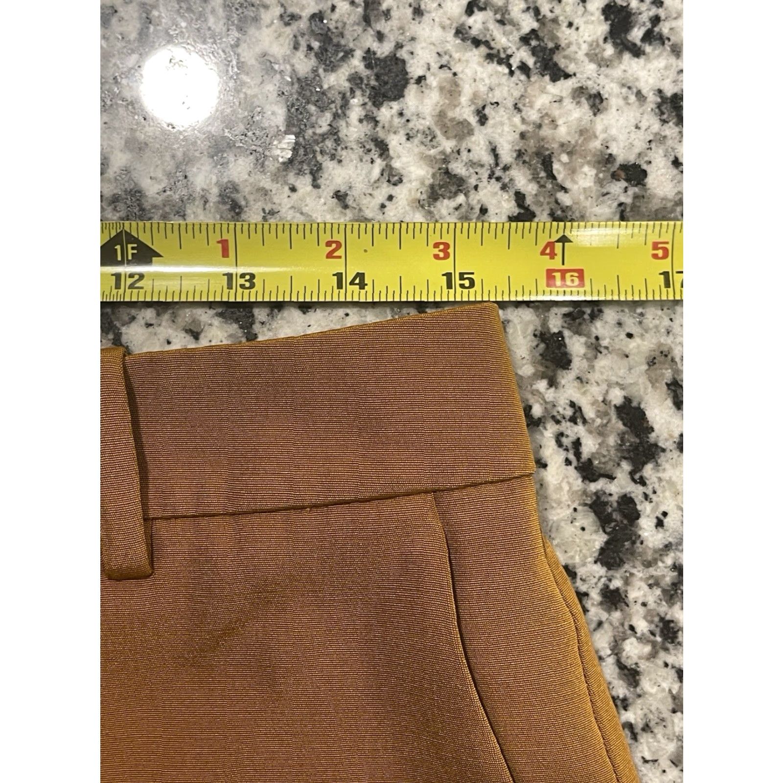 Vintage Lafayette 148 NY Wool/Silk Blend Pants Size 8 Wide Leg 28" Inseam Mustard Gold Dress Pants Women Classic Winter Glam Cocktail Size 30" / US 8 / IT 44 - 3 Thumbnail