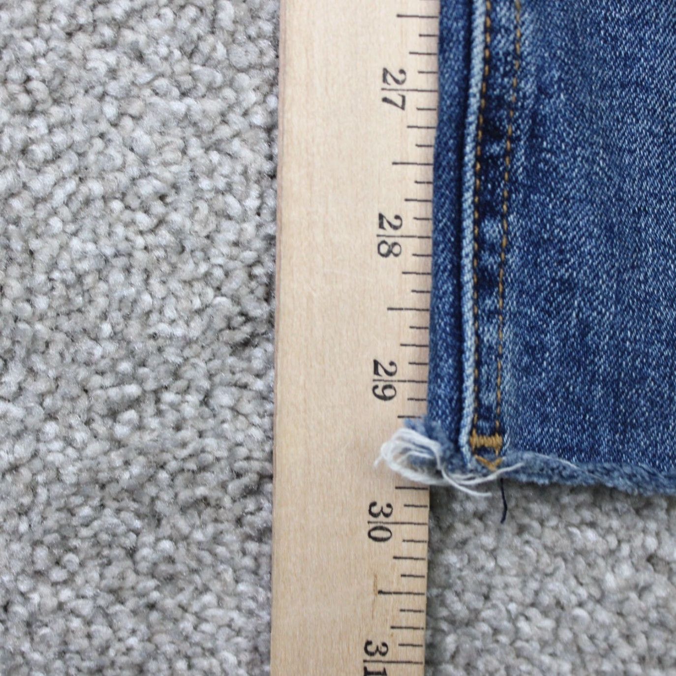 Rag & Bone rag & bone Jeans Womens 30x30 Blue Nina High-Rise Skinny Button Fly Raw Hem Denim Dark Size 30" / US 8 / IT 44 - 3 Thumbnail