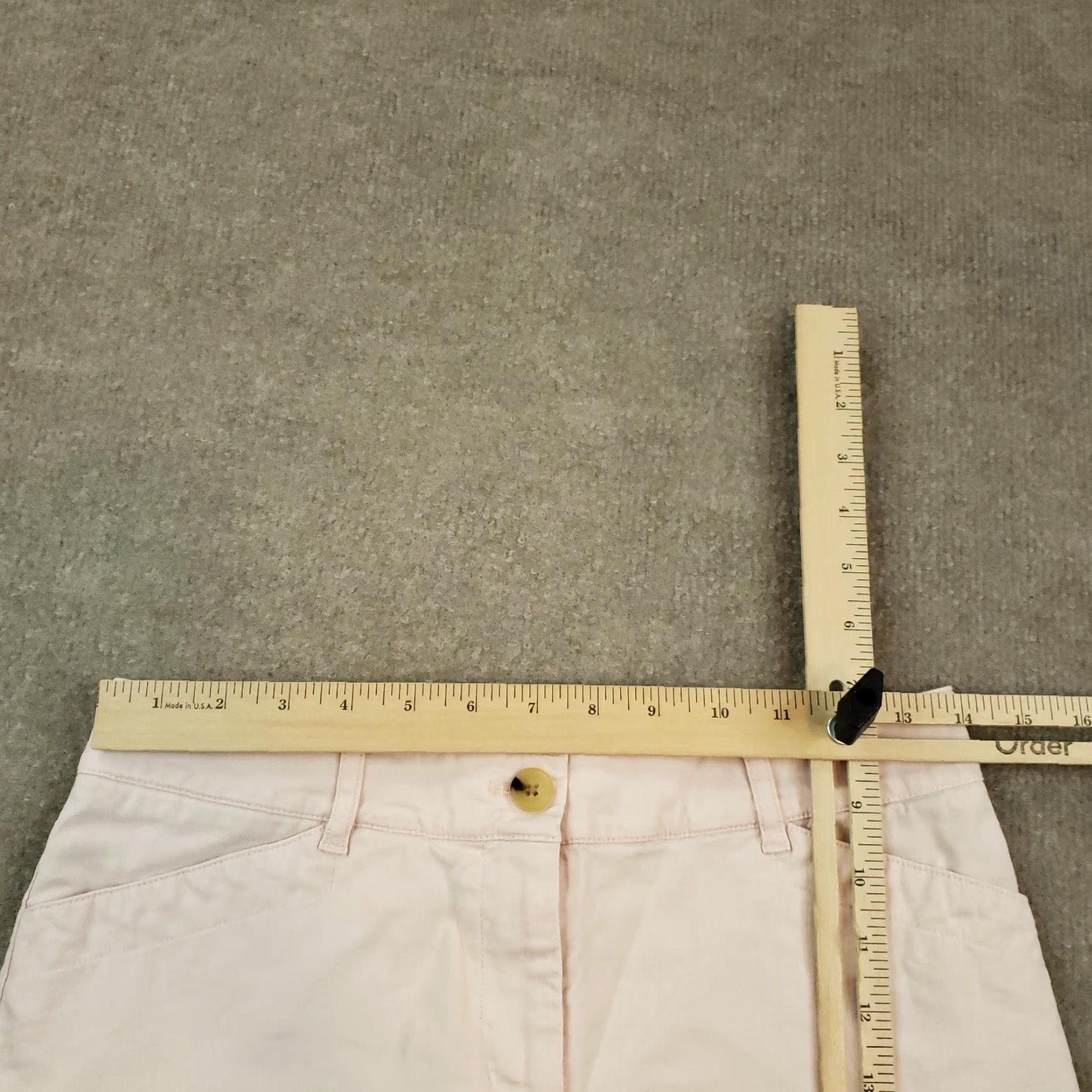 Talbots Talbots Pink Chino Shorts Womens 2P Petite Flat Front Stretch Size 28" / US 6 / IT 42 - 5 Thumbnail