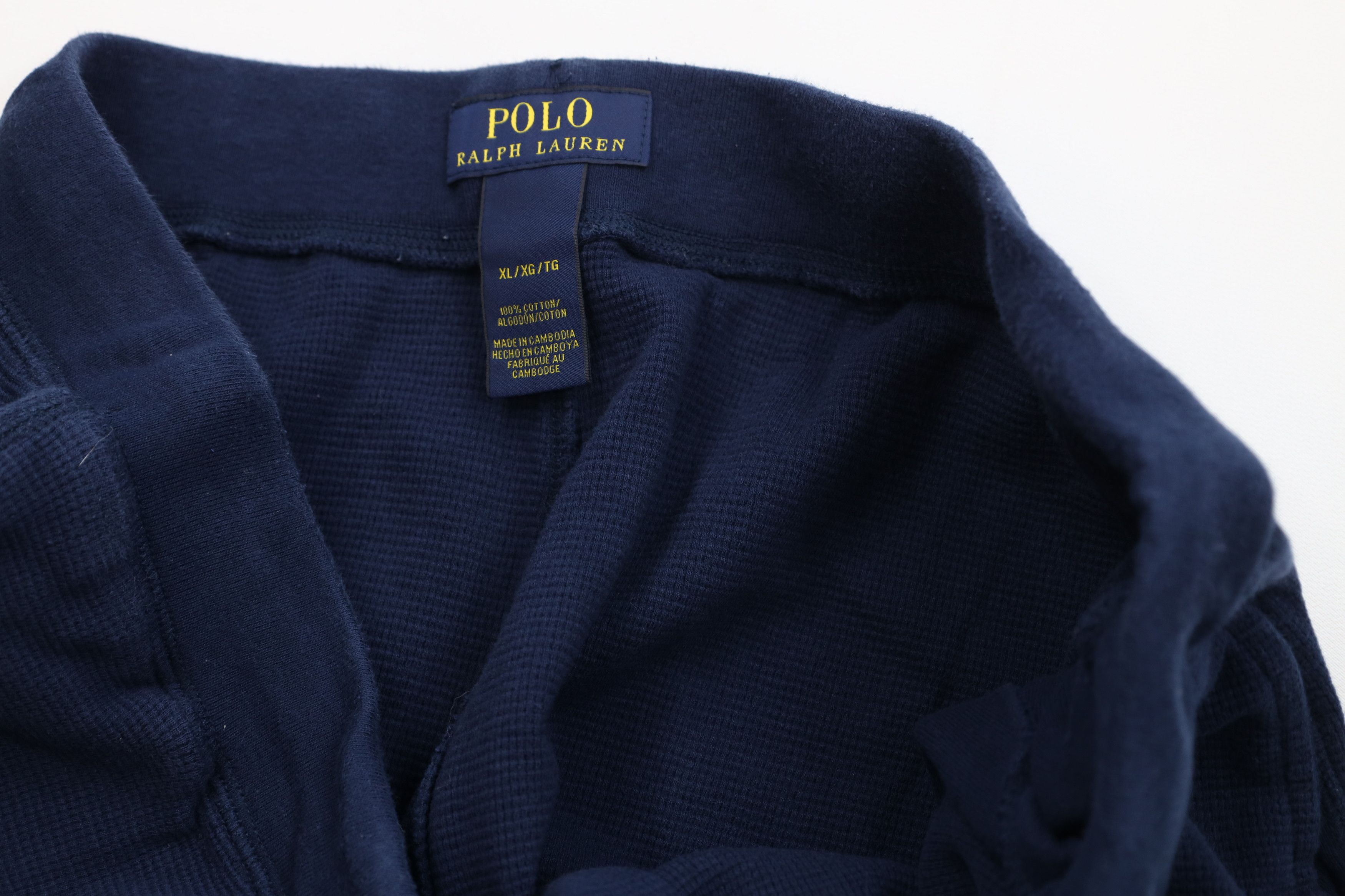 Ralph Lauren Vintage Y2K Ralph Lauren Waffle Wide Leg Sweatpants Blue Size US 38 / EU 54 - 10 Thumbnail