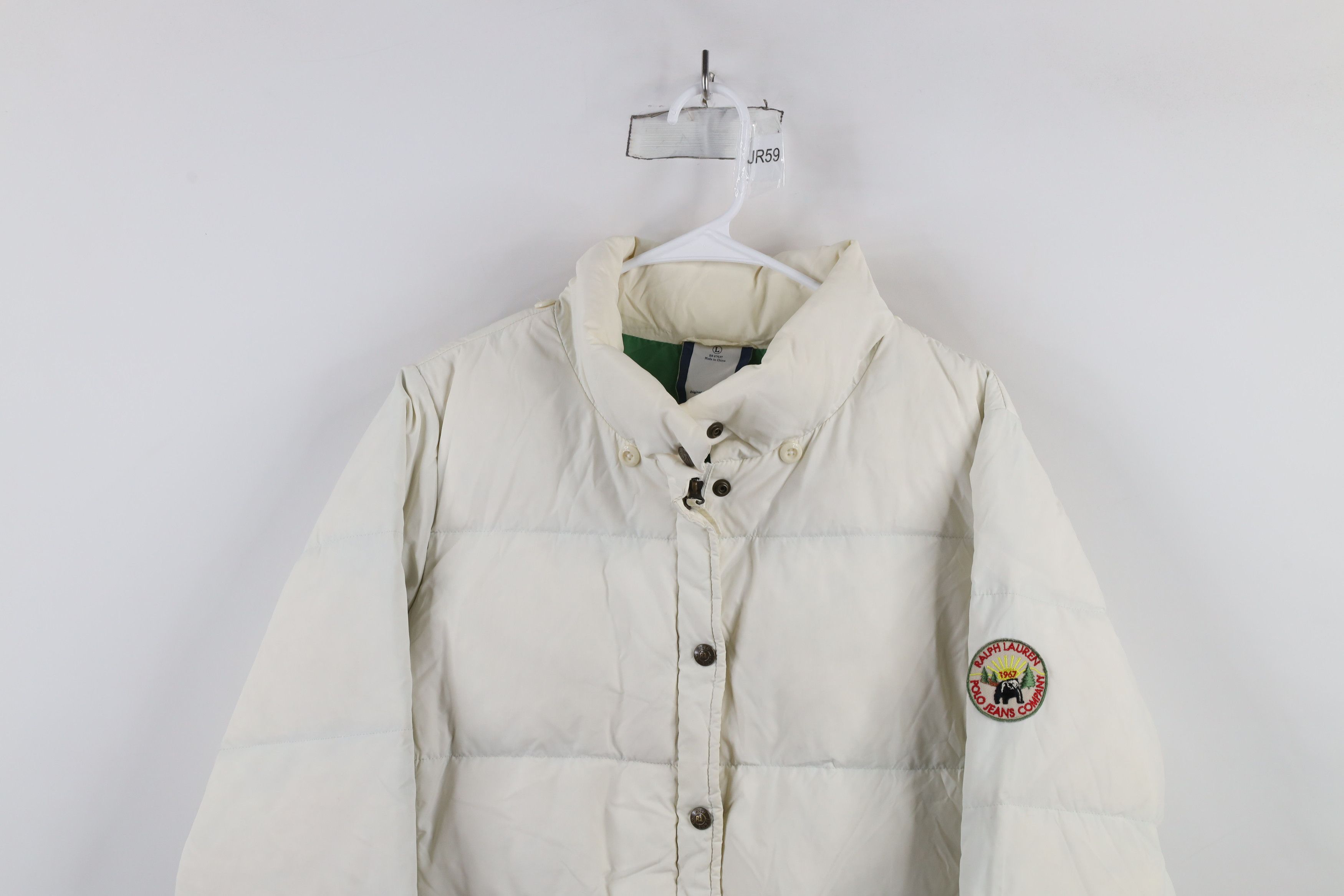 Ralph Lauren × Vintage Vintage 90s Y2K Ralph Lauren Bear Patch Down Puffer Jacket Size L / US 10 / IT 46 - 2 Thumbnail