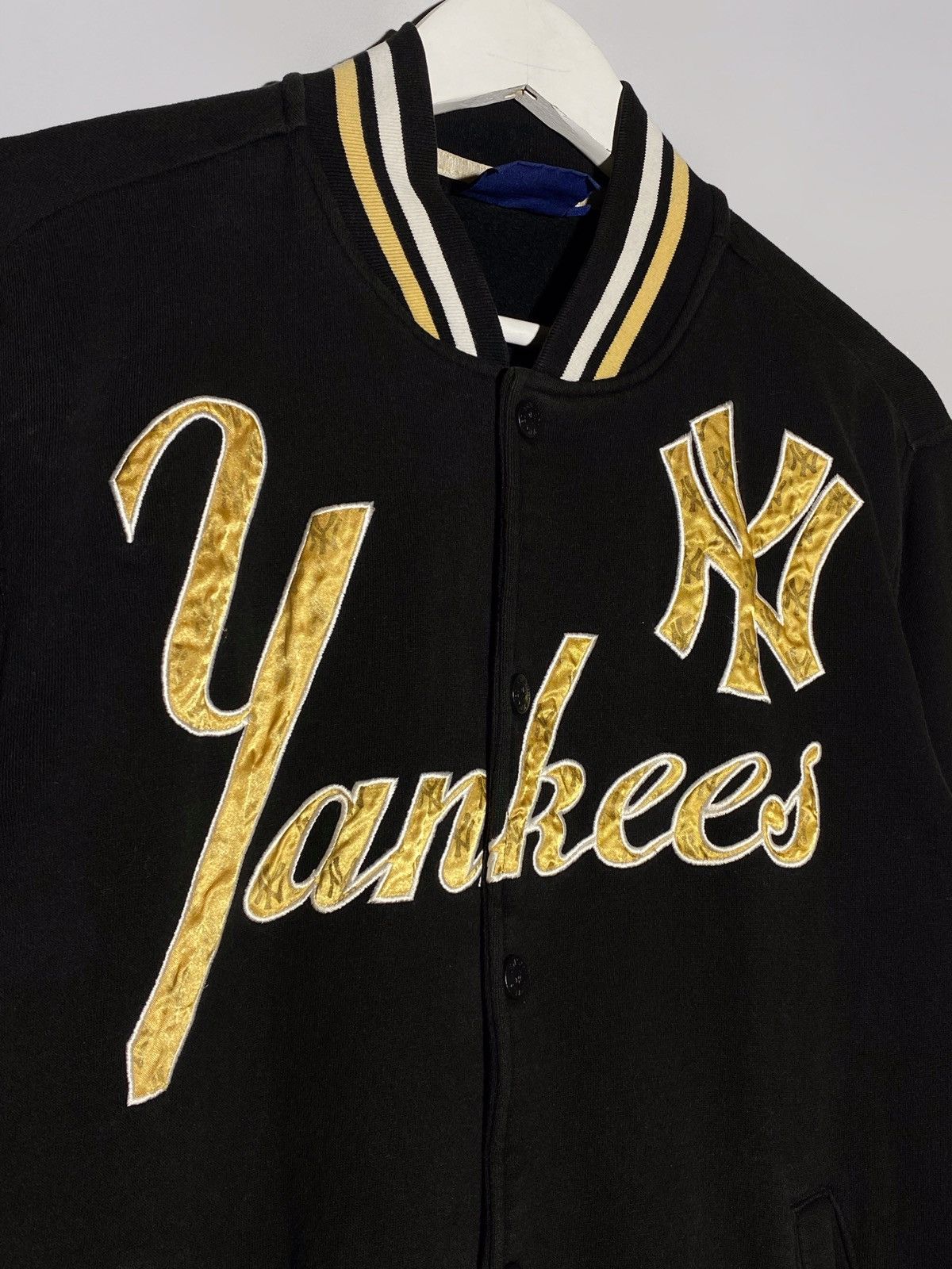 New York Yankees × Vintage Vintage 2000s New York Yankees MLB Majestic Bomber Jacket Size US S / EU 44-46 / 1 - 3 Thumbnail