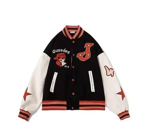 VIBE New AW21 Fancy Cool Bomber Jacket Varsity Jacket Size US M / EU 48-50 / 2 - 4 Thumbnail