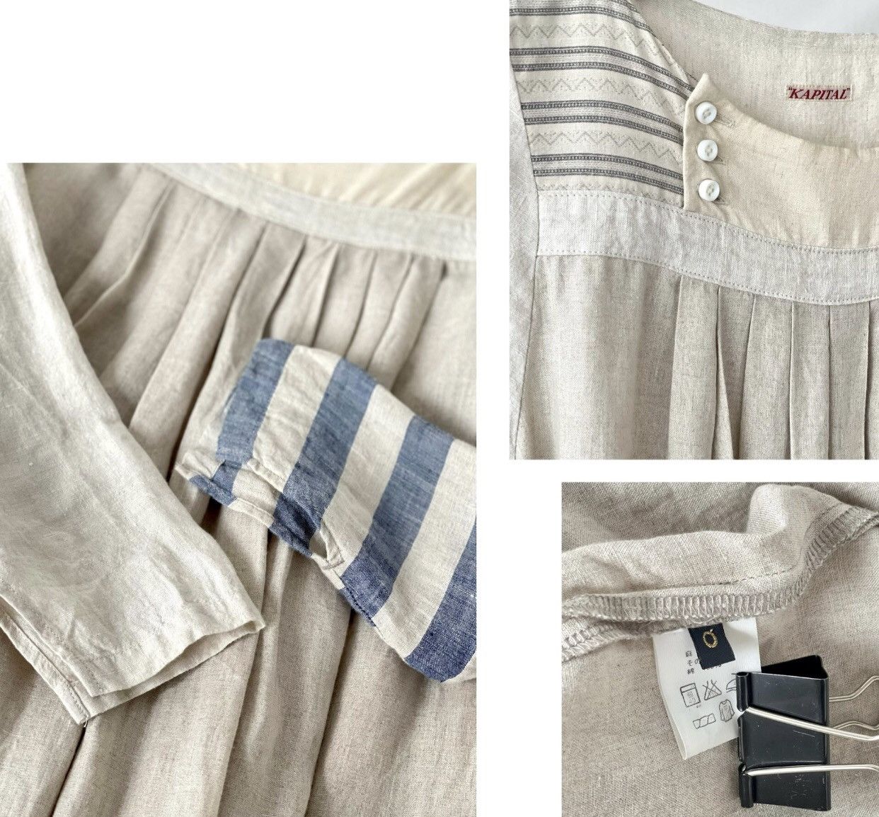Kapital KAPITAL Kazuhiro Hirata single-sided daily linen skirt Size XS / US 0-2 / IT 36-38 - 9 Thumbnail