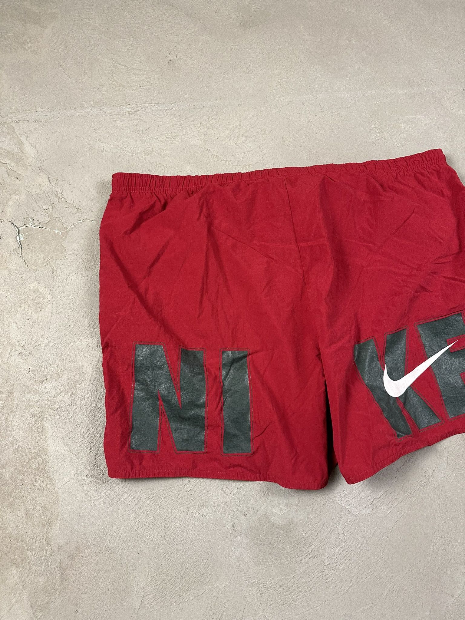 Nike × Vintage 90s Vintage Nike Spellout Swoosh Shorts Size US 36 / EU 52 - 6 Thumbnail
