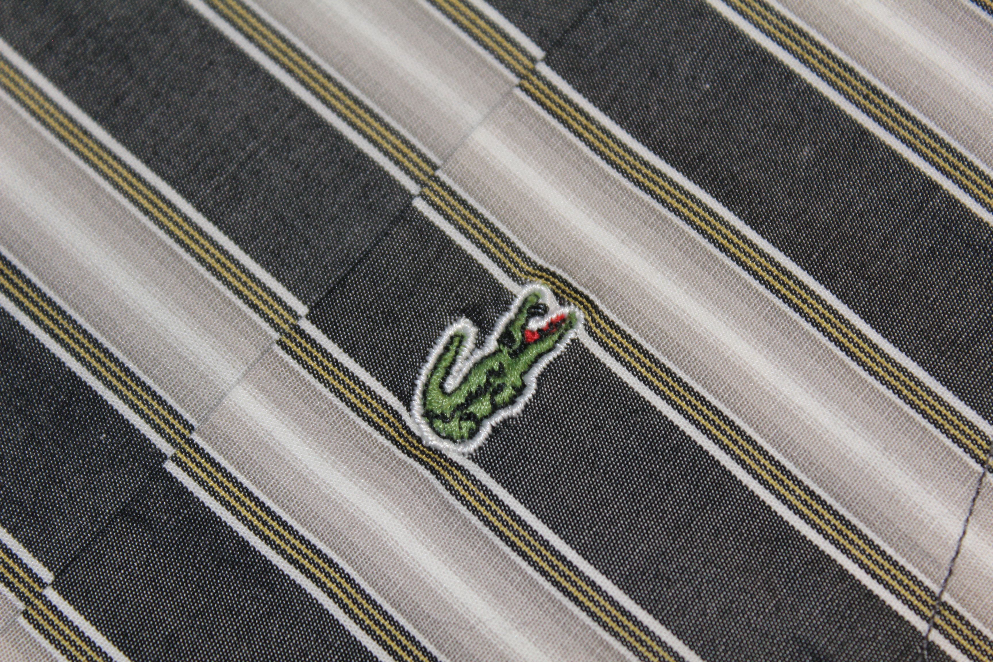 Lacoste Mens LACOSTE Long Sleeve Striped Shirt Top Size 2XL Size US XXL / EU 58 / 5 - 8 Thumbnail