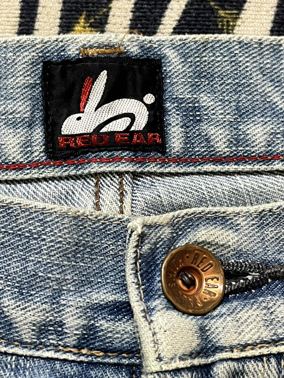 Paul Smith Red Ear Vintage Red Ear Paul Smith Faded Grunge Denim Size US 31 - 8 Thumbnail