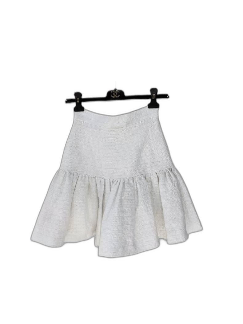 Dolce & Gabbana White Flared Half Skirt by Dolce & Gabbana Size 36" / US 14 / IT 50 - 1 Thumbnail