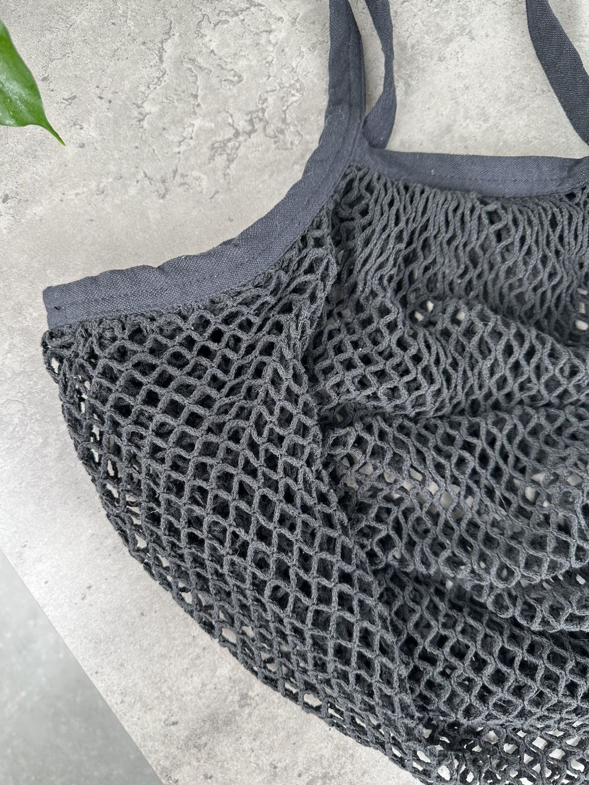 Japanese Brand Vintage Mesh Knit Handle Bag Size ONE SIZE - 2 Thumbnail